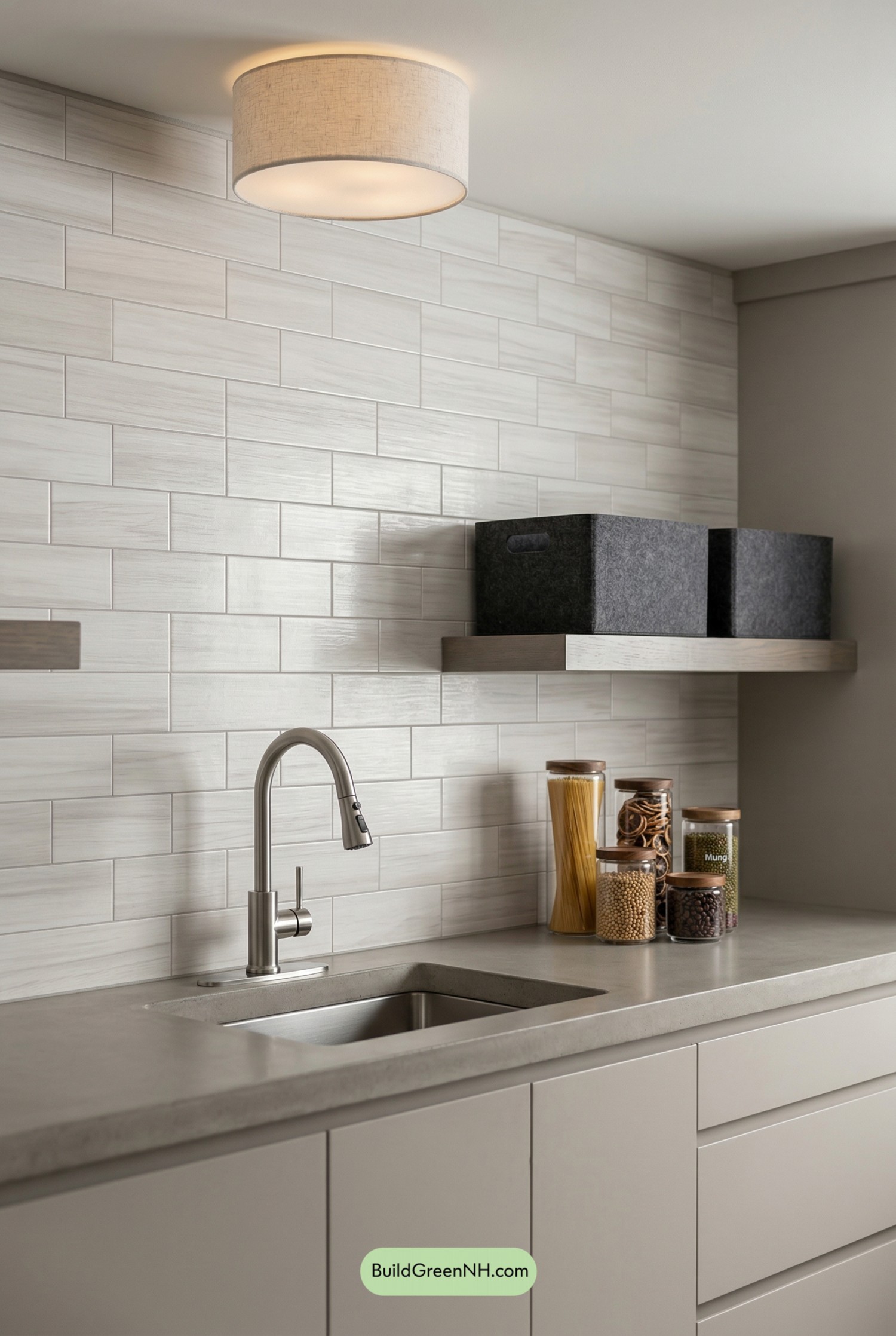 Greige Laundry Nook, Seriously Polished