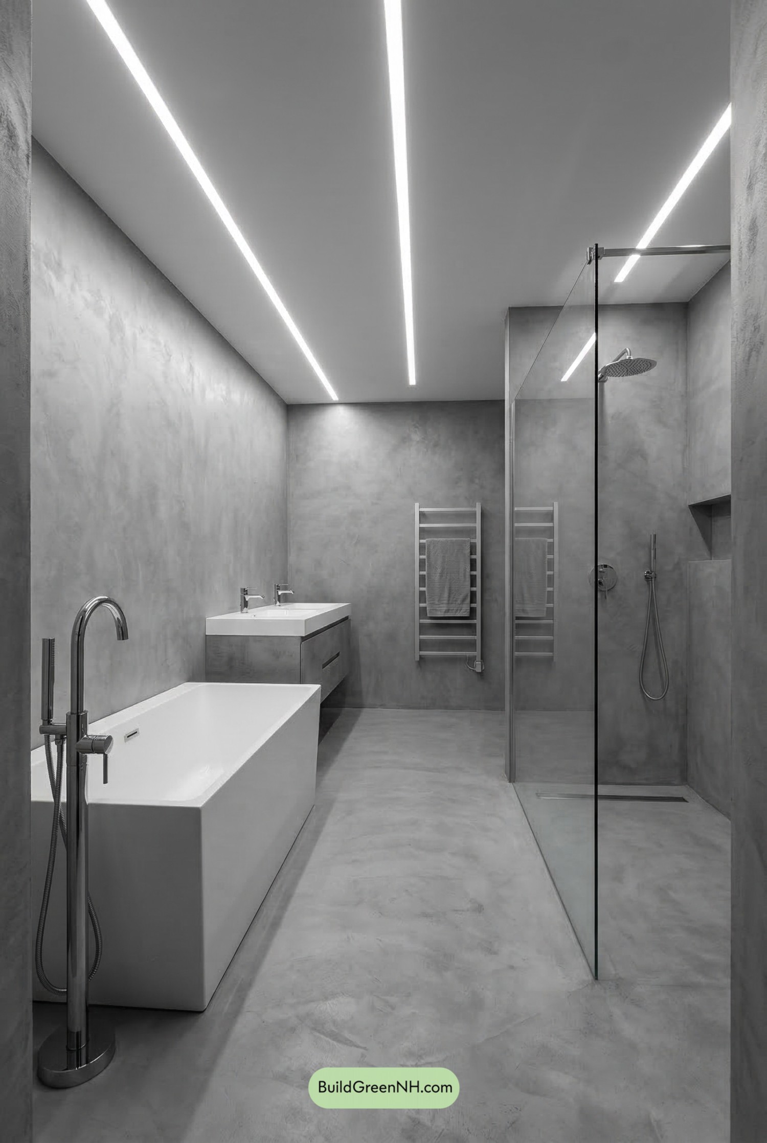 Concrete Calm with Chrome Precision