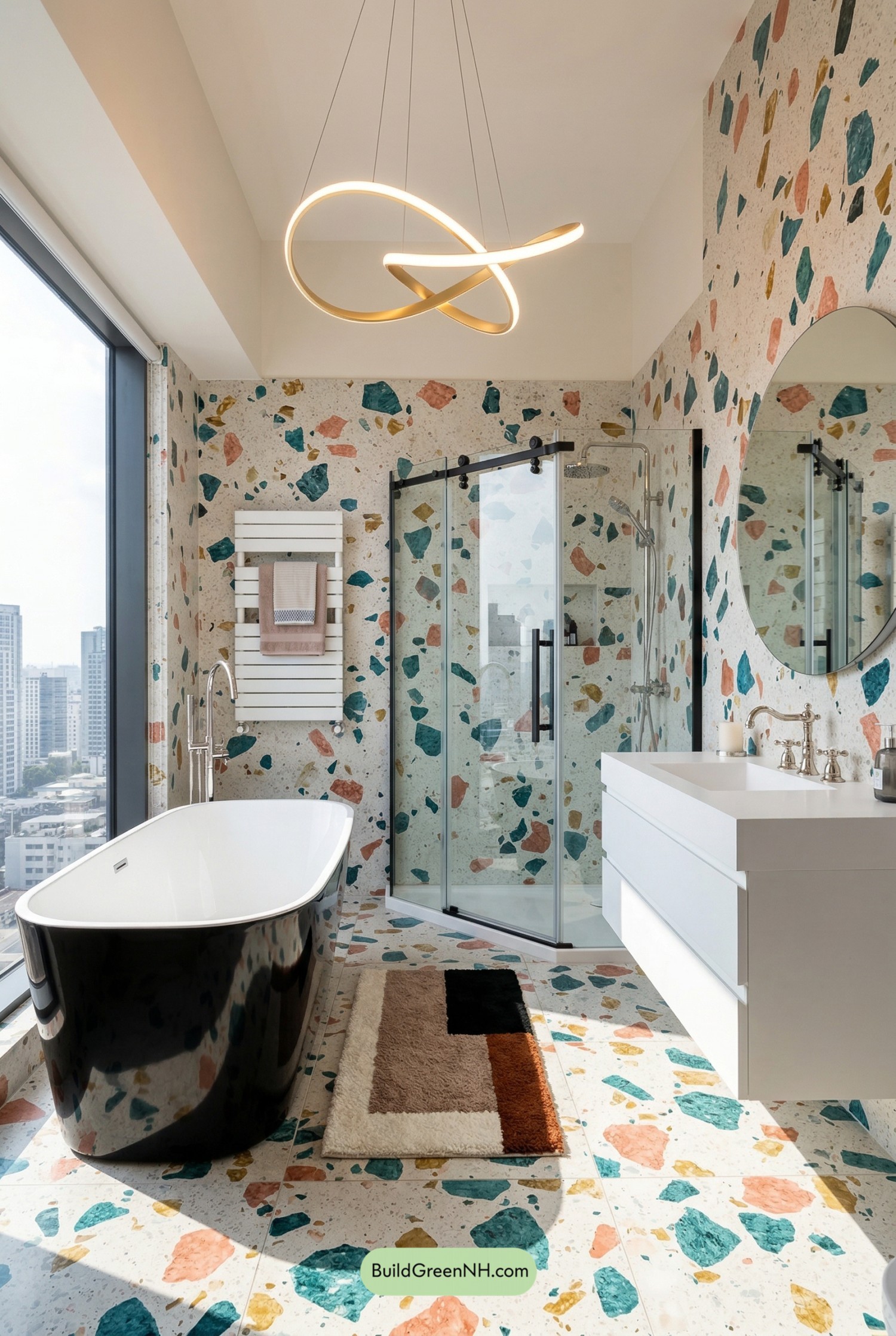 Terrazzo Penthouse Spa, With Confetti Walls