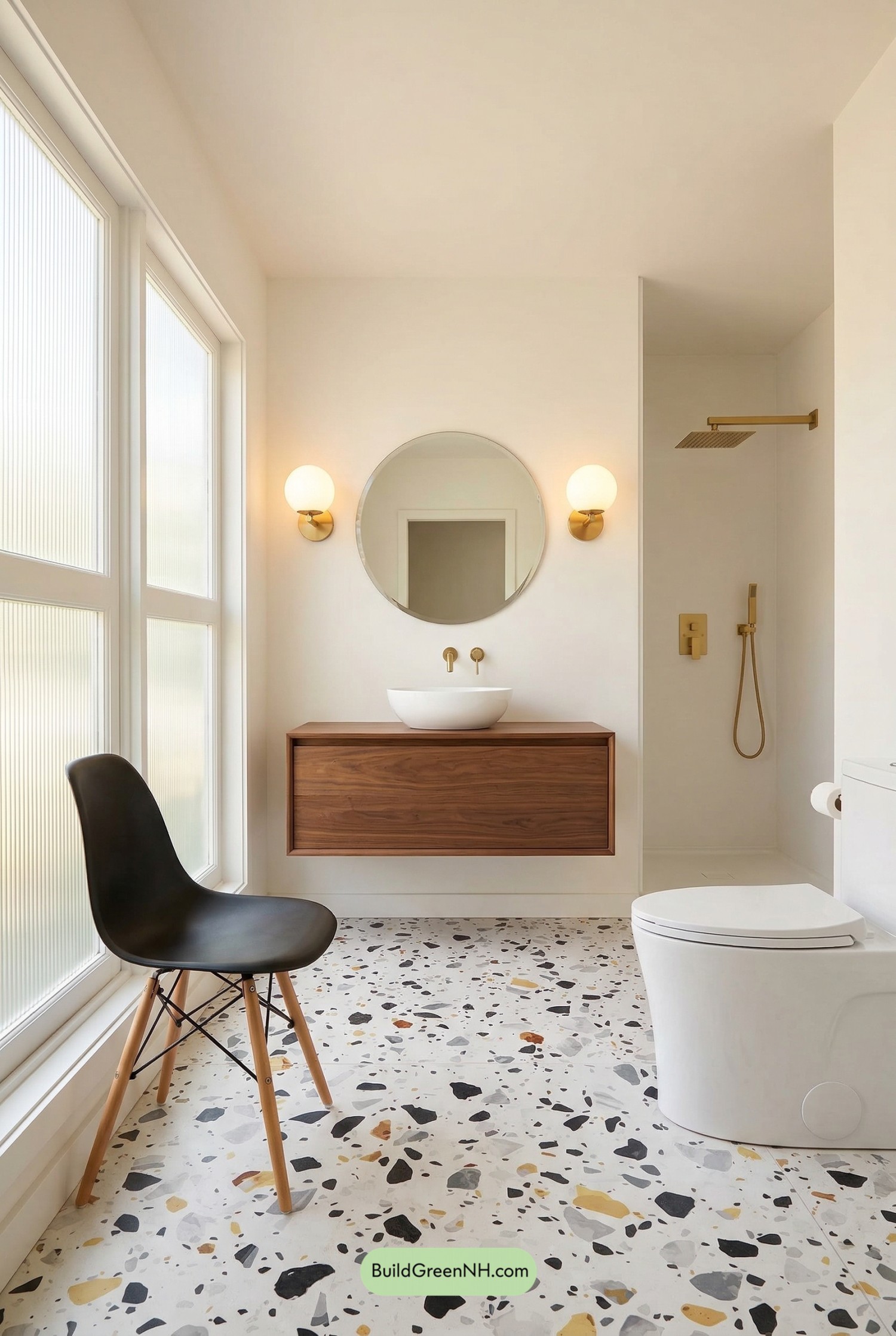 Palm Springs Mid-Century Bathroom Glow