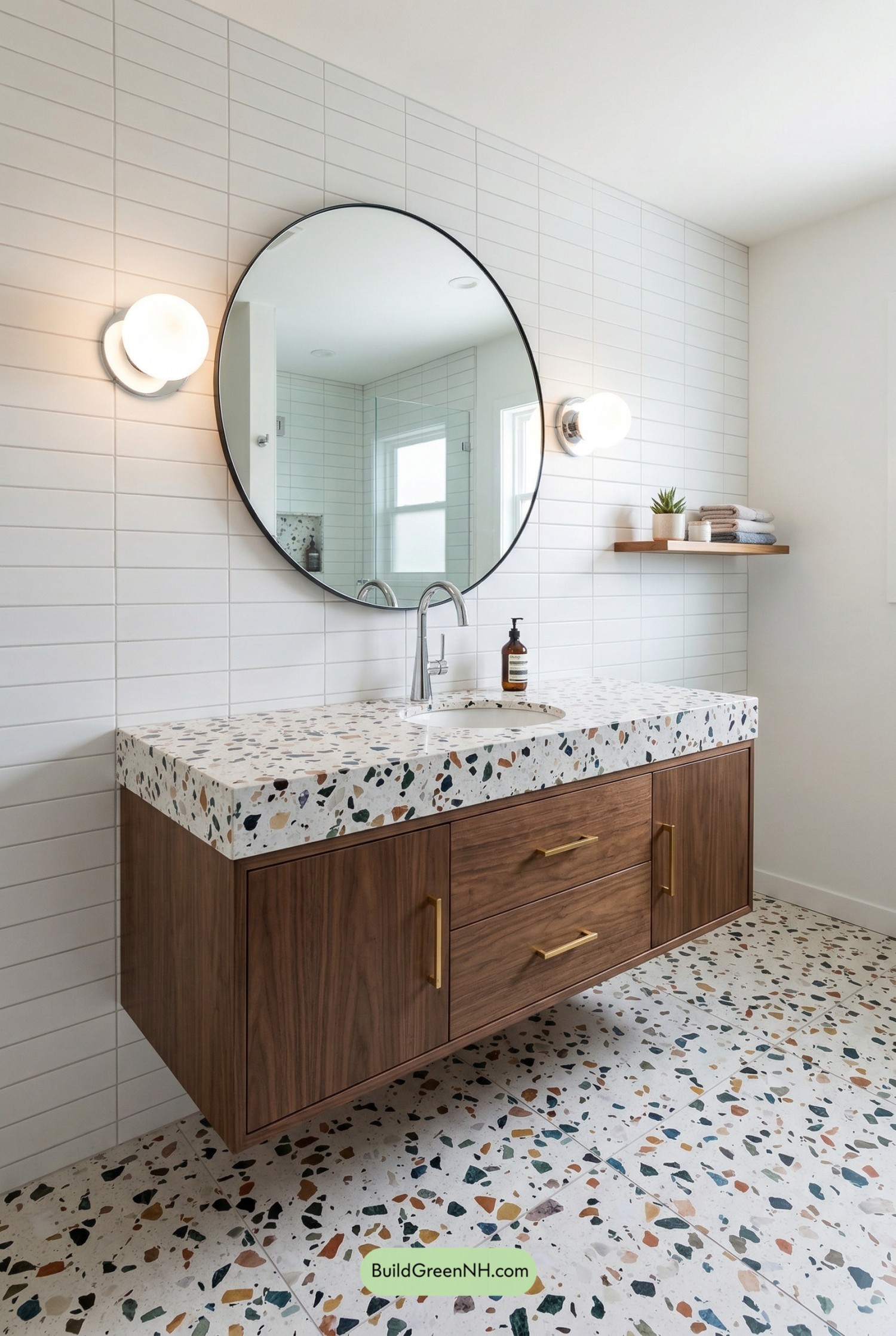 Terrazzo Star, Walnut Calm