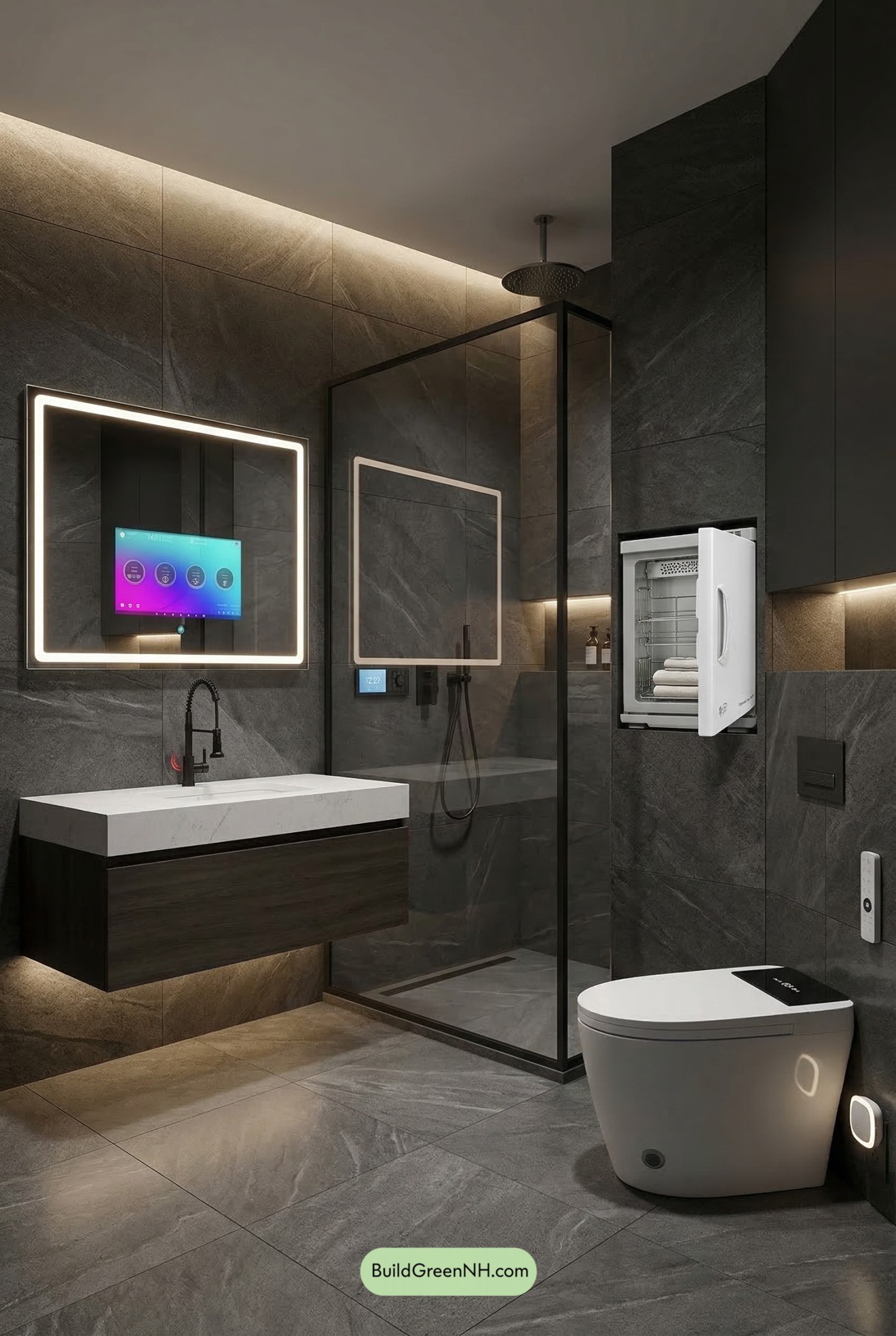 Dark Spa Bathroom, Smarter Than You