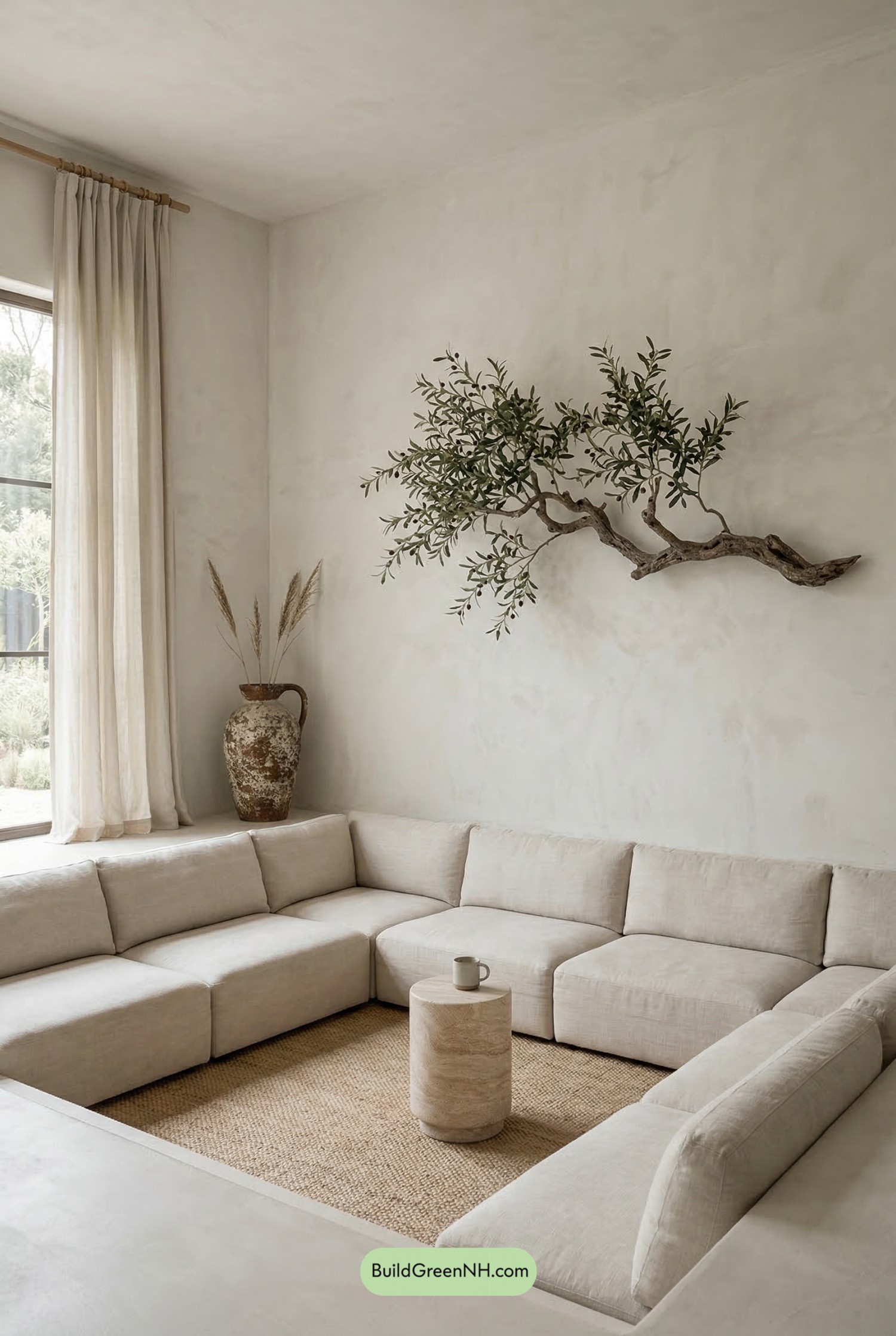 Sunken Wabi Sabi Living Room
