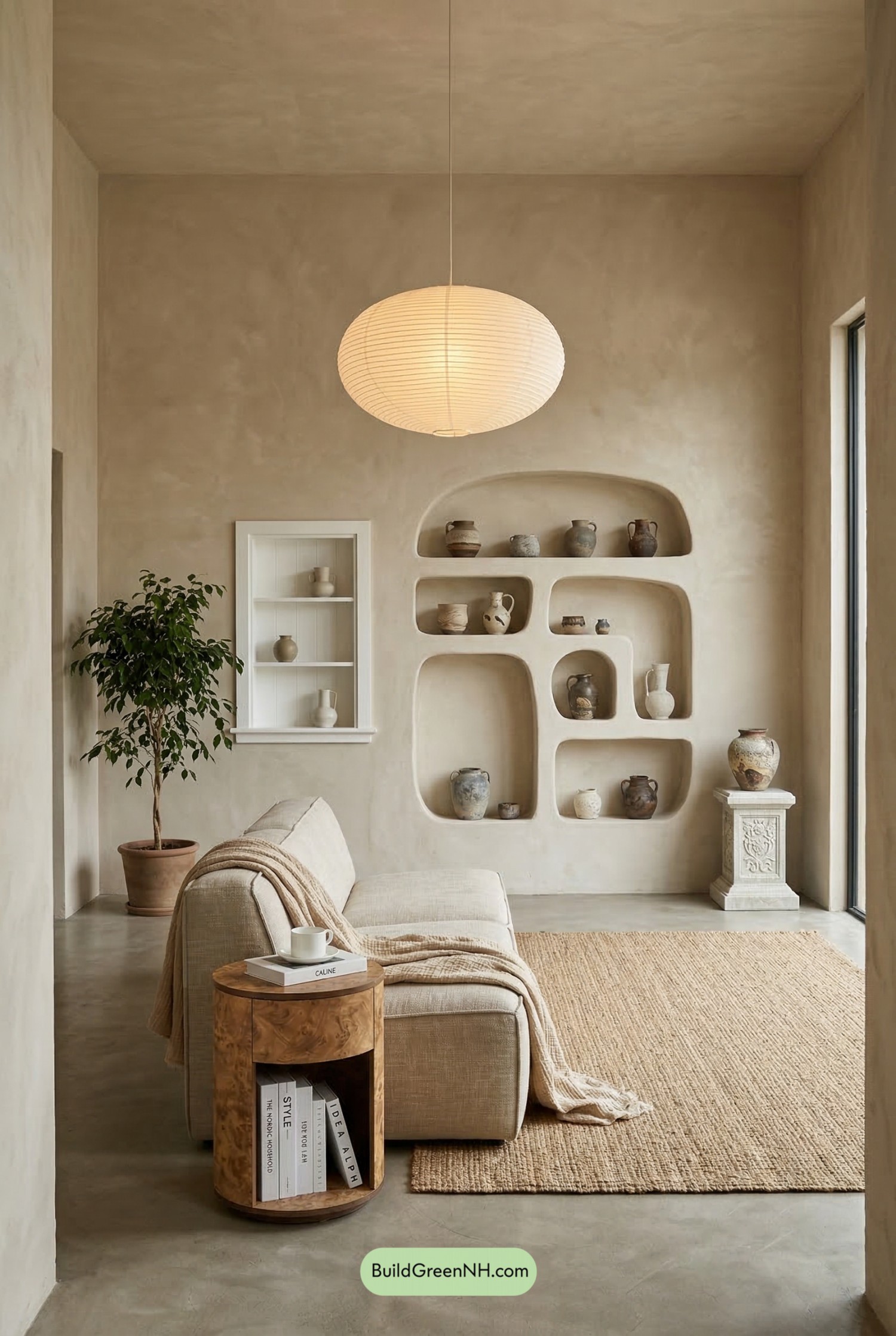 Wabi Sabi Alcove Living Room