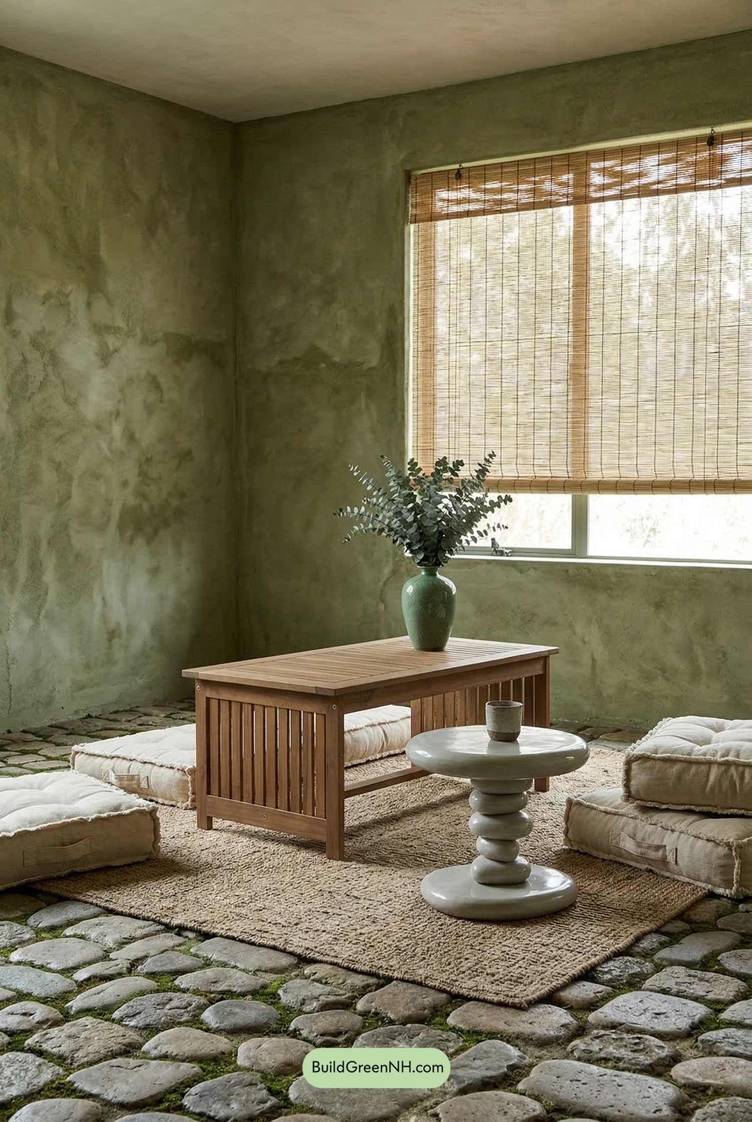 Moss-Tinted Wabi Sabi Retreat
