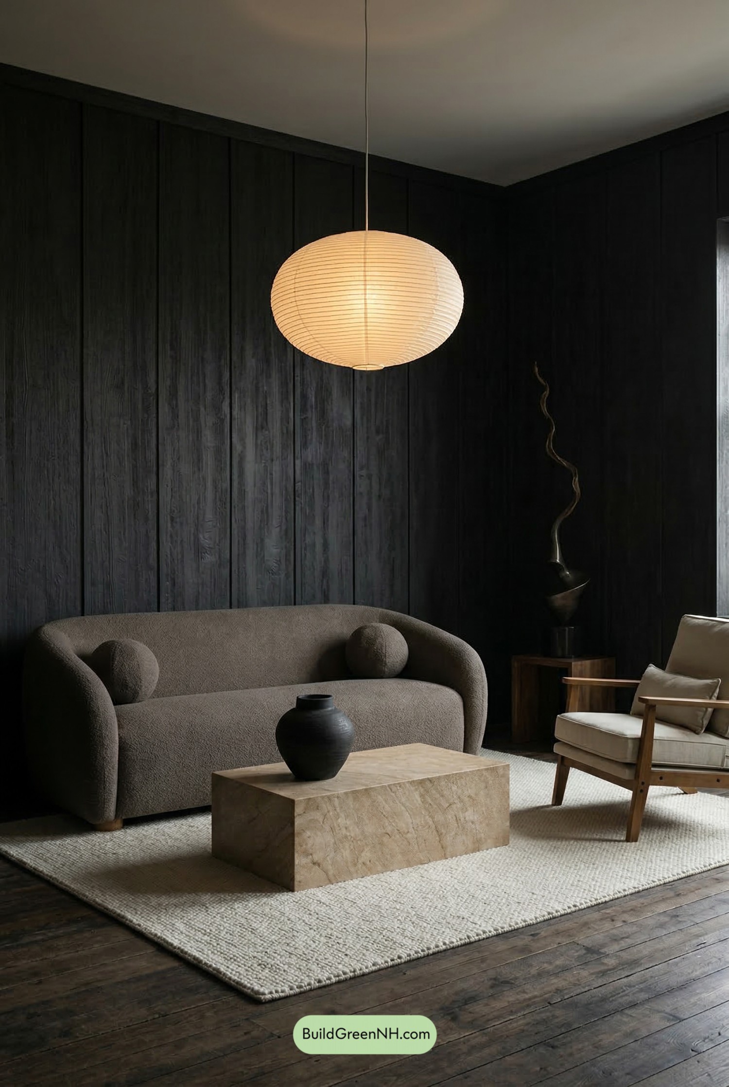 Moody Wabi Sabi Living Room