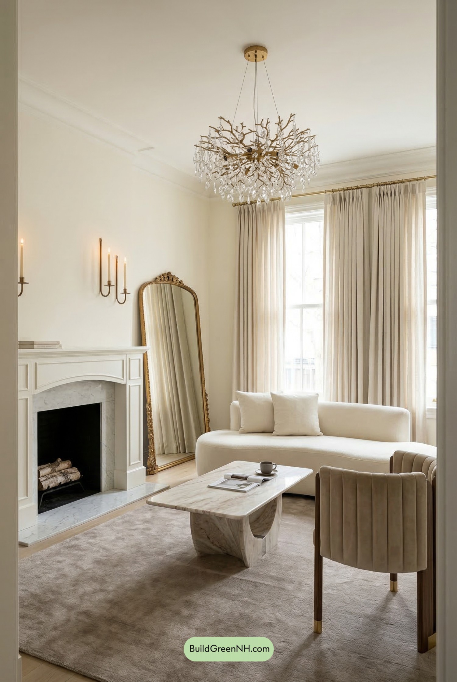 Greek Villa Parisian Living Room