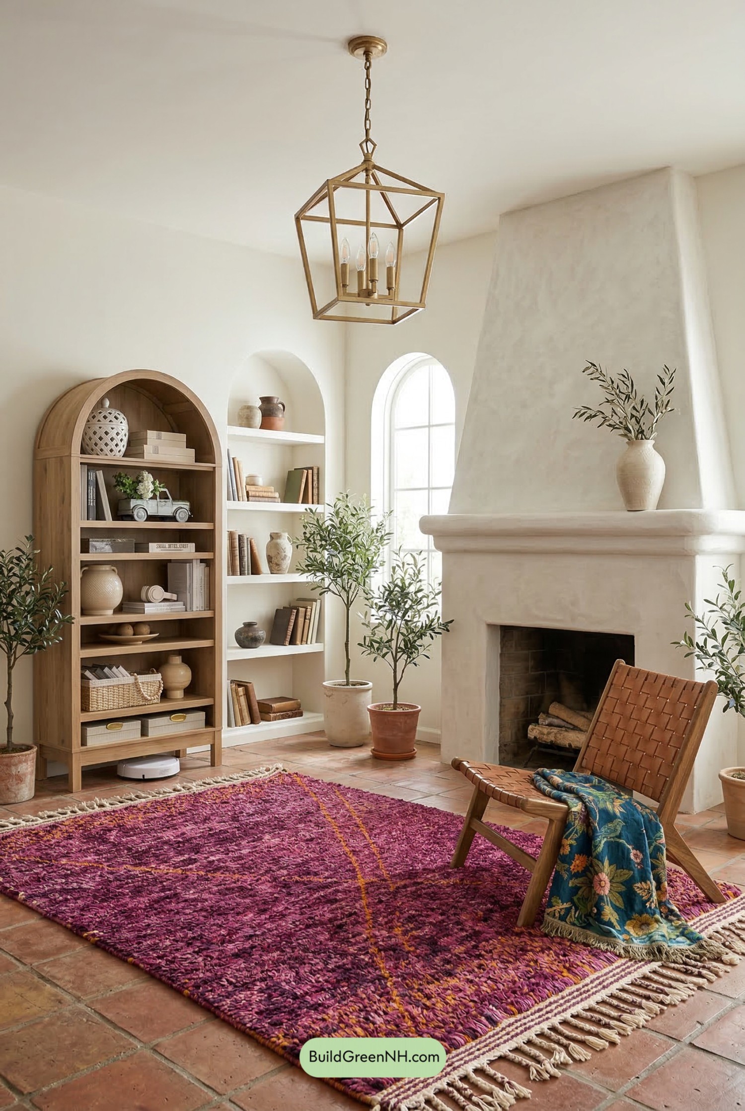 Greek Villa Mediterranean Living Room