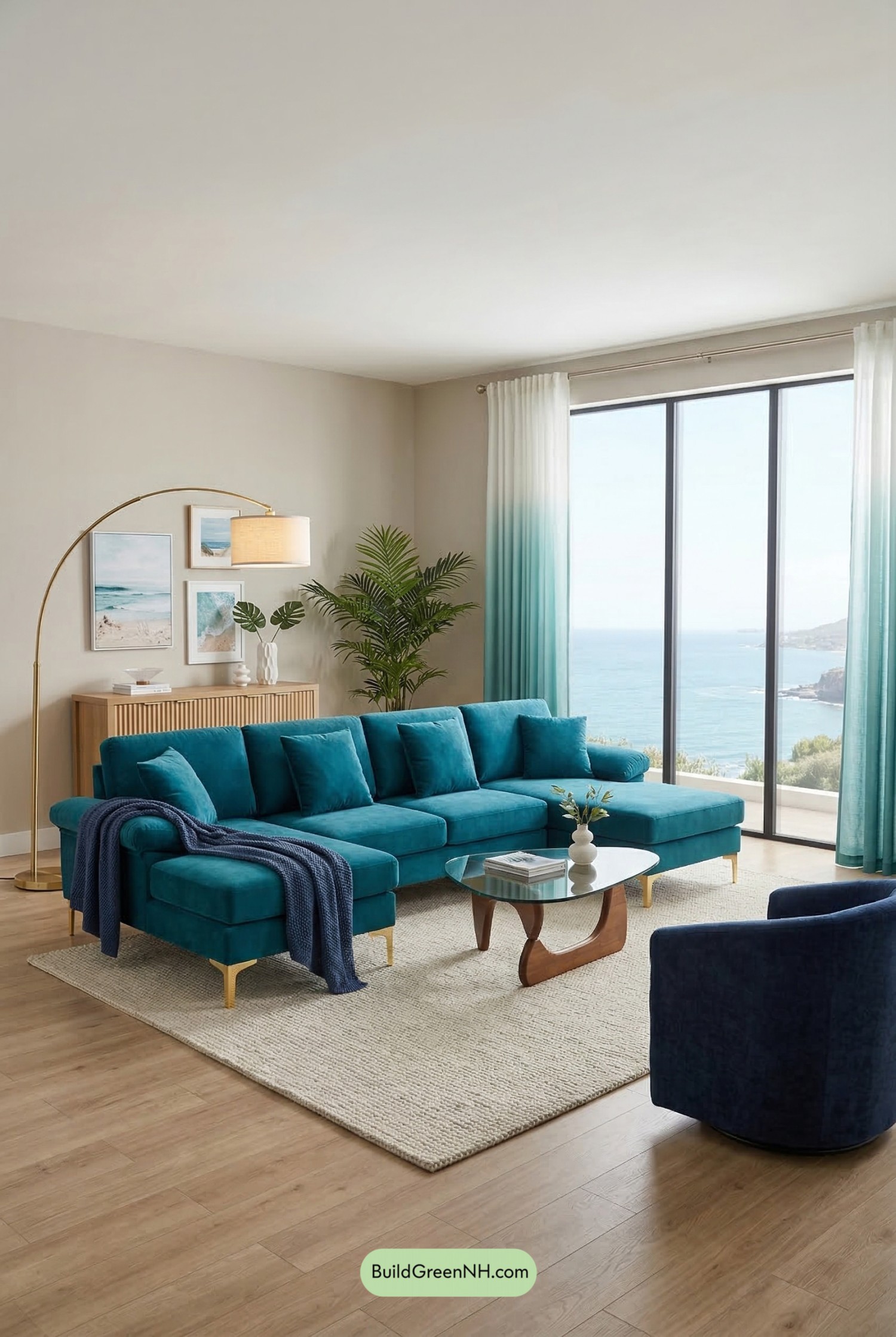 Teal Coastal Lounge Retreat