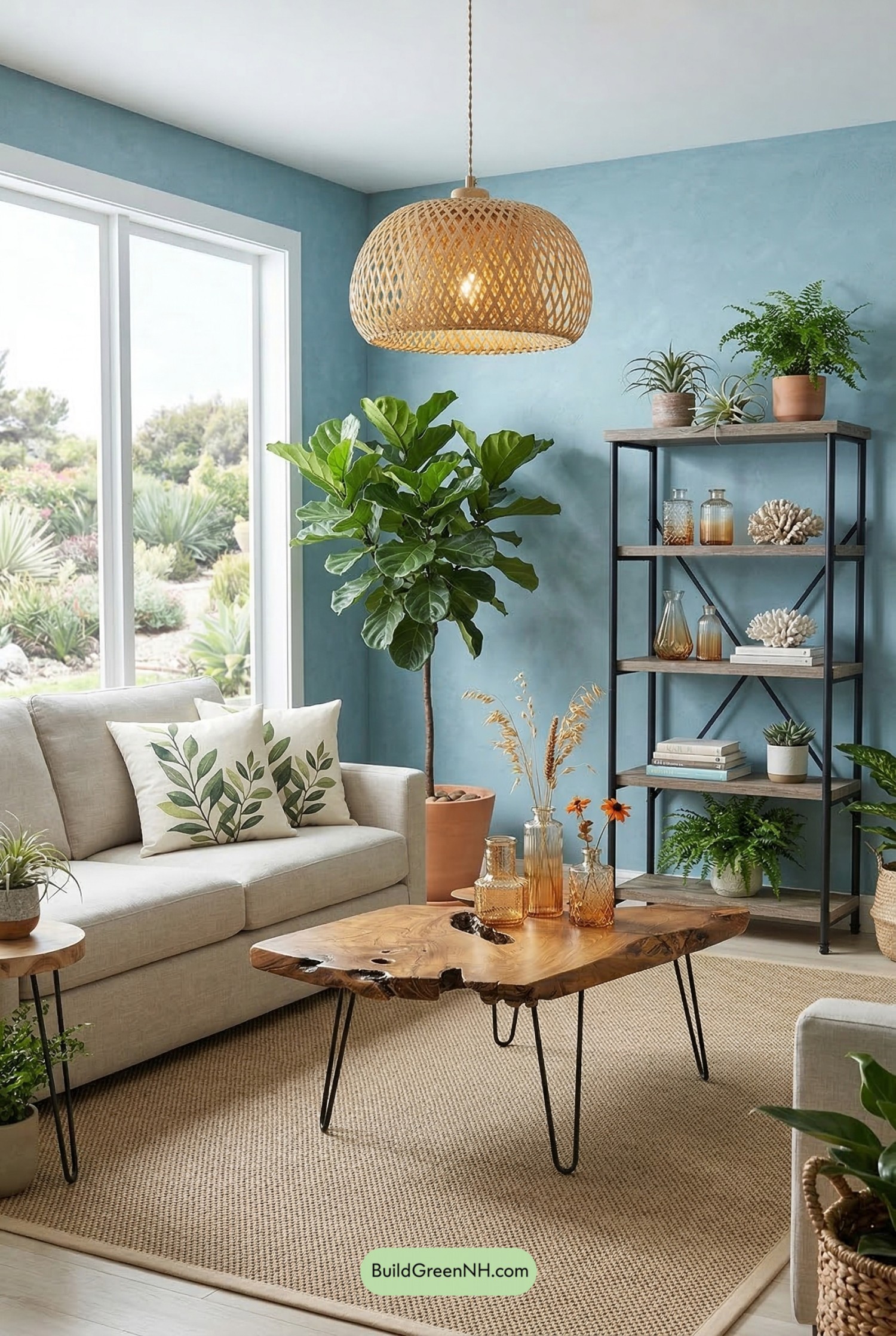 Tidepool Blue Living Room Escape