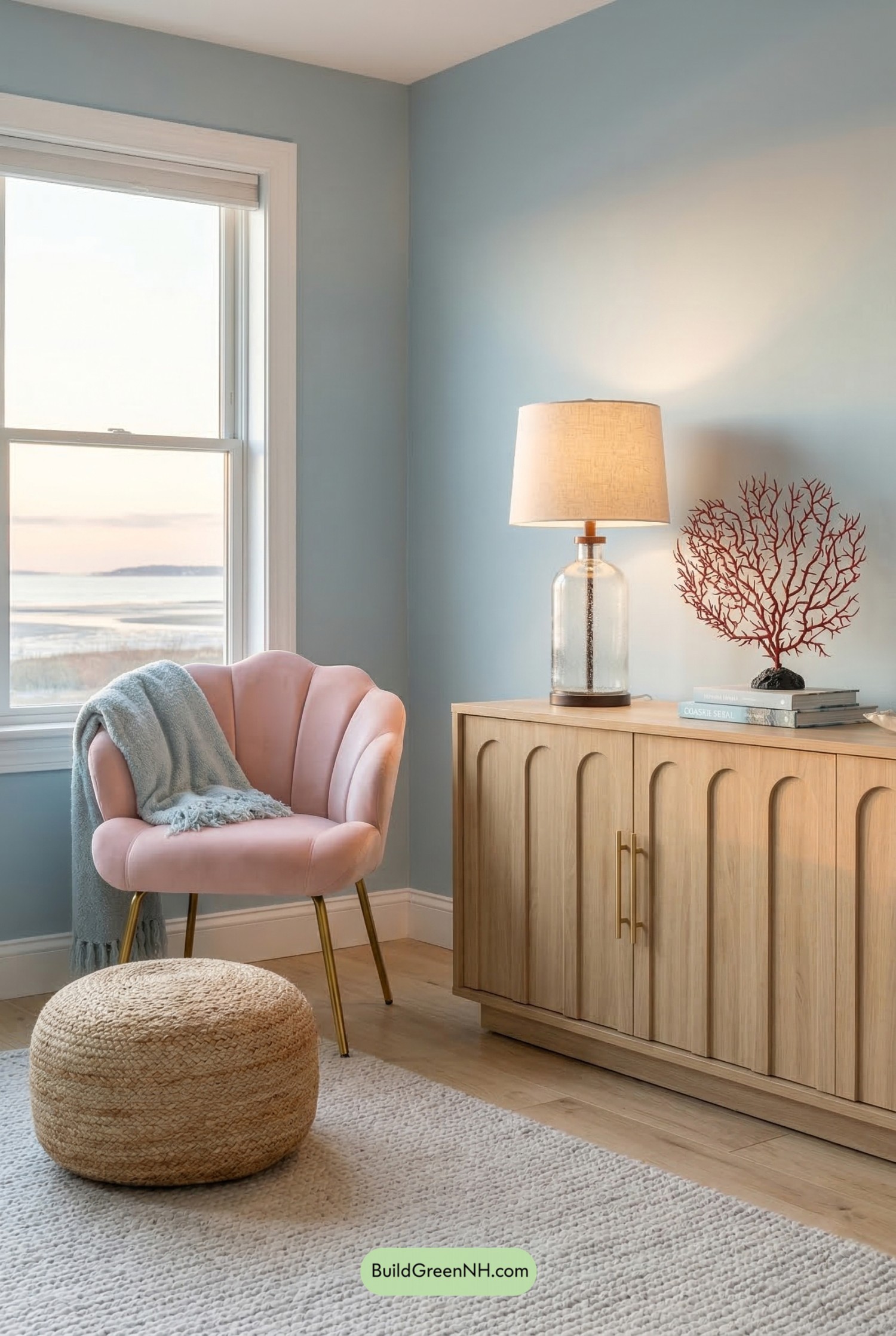 Sunrise Shore Living Room Retreat