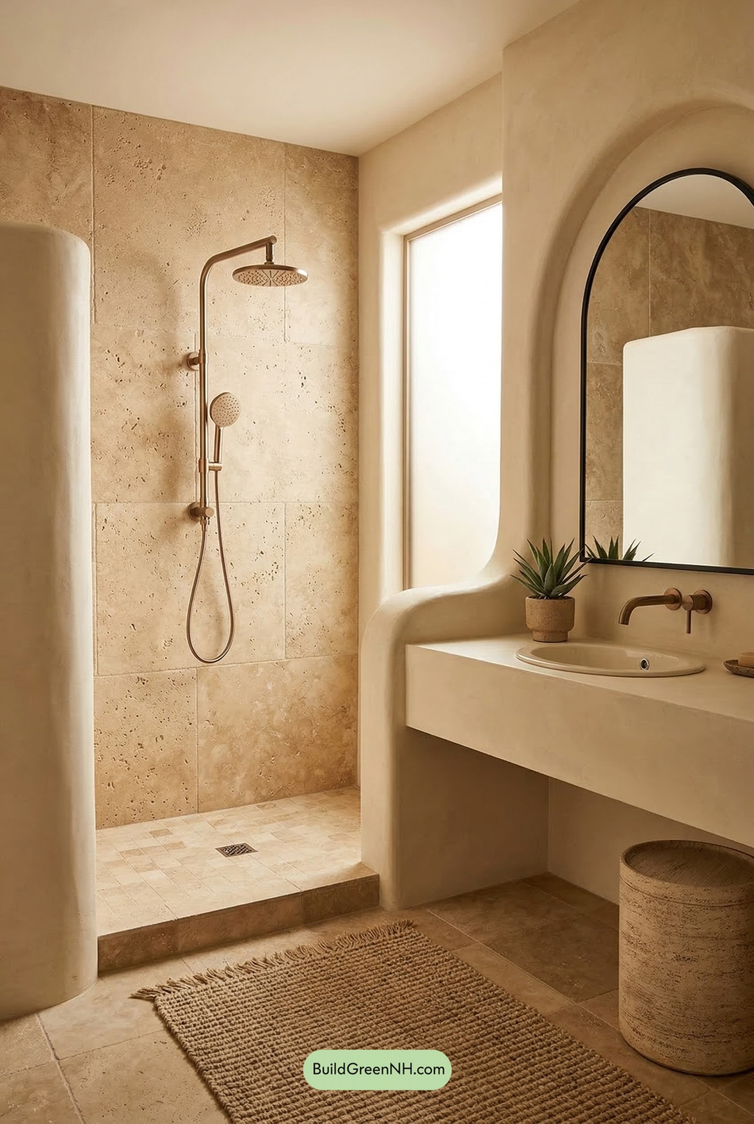 Desert Warmth Big Tile Shower