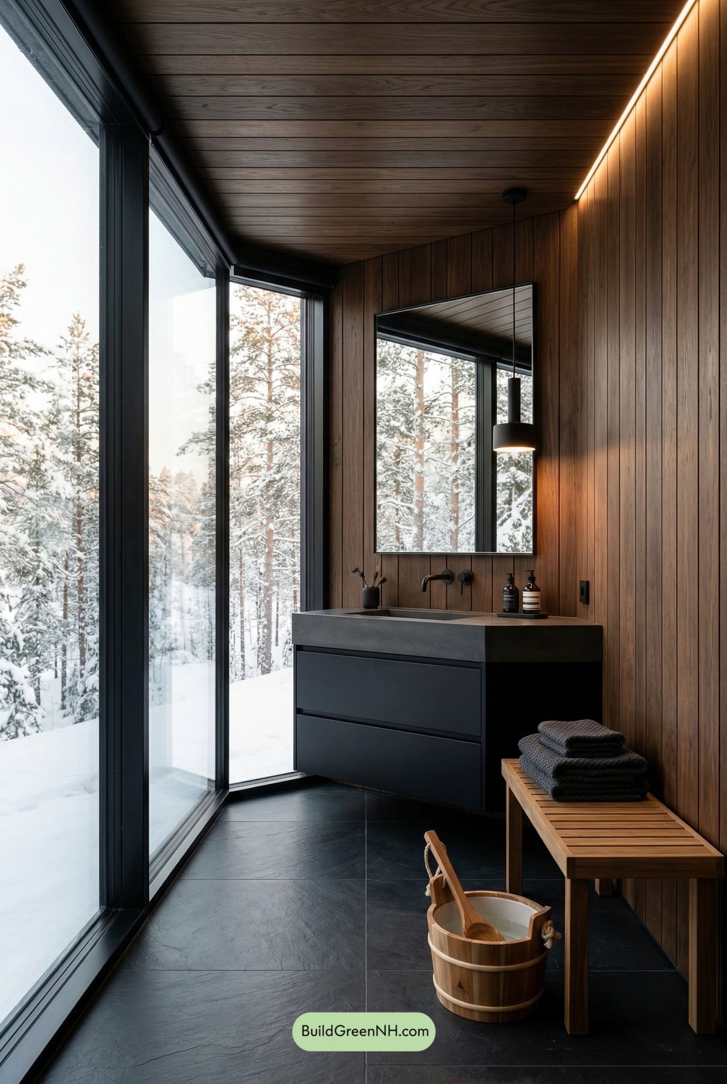 Sauna Warmth, Nordic Winter Views
