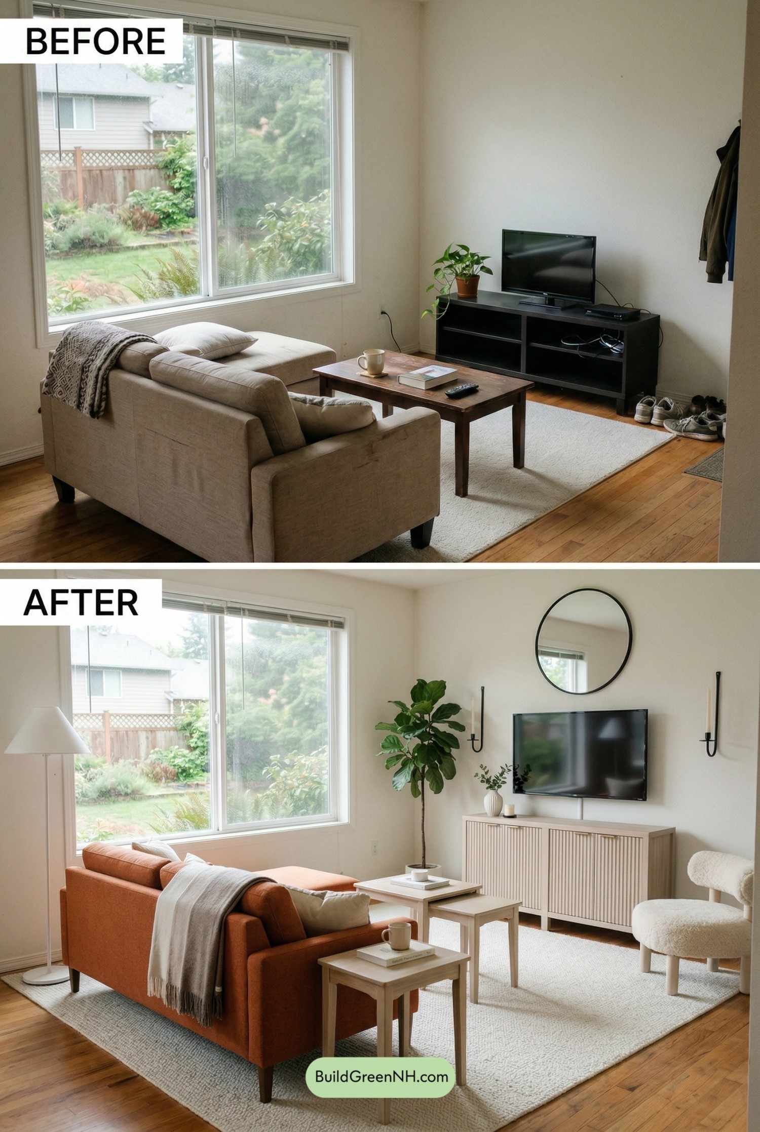 Orange Couch, Scandinavian Glow