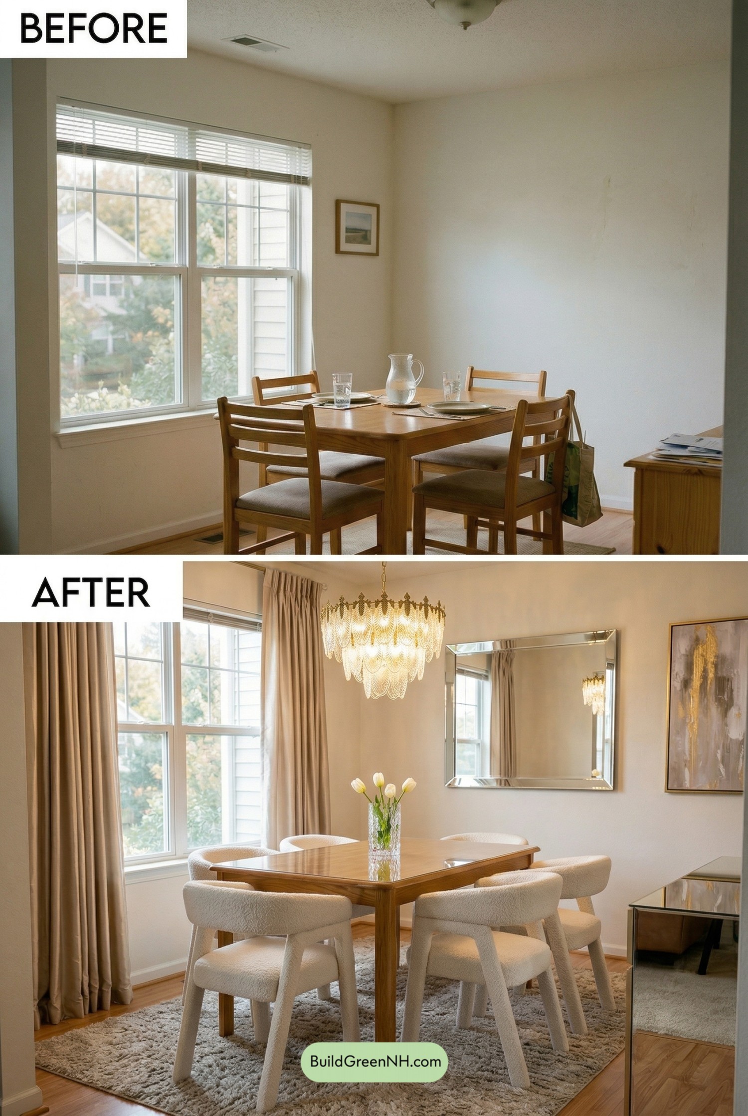 Modern Glam Dining Nook Refresh