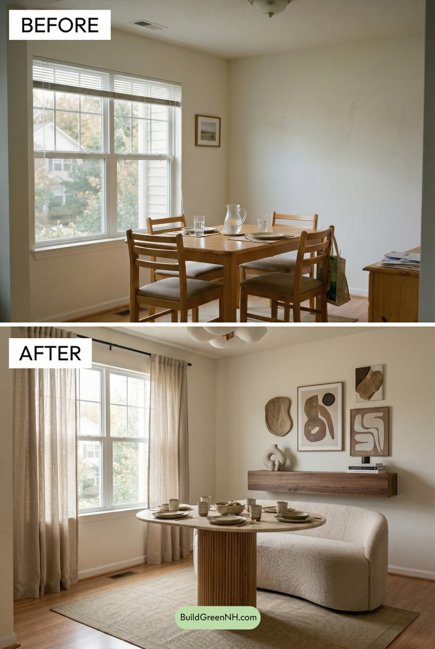 Organic Dining Nook Transformation
