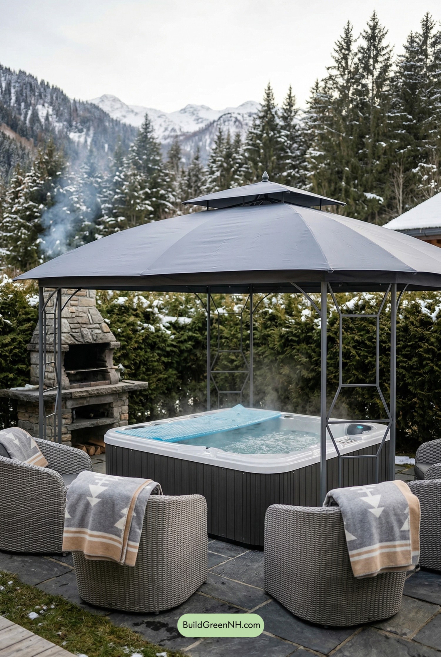 Alpine Gazebo Spa Patio