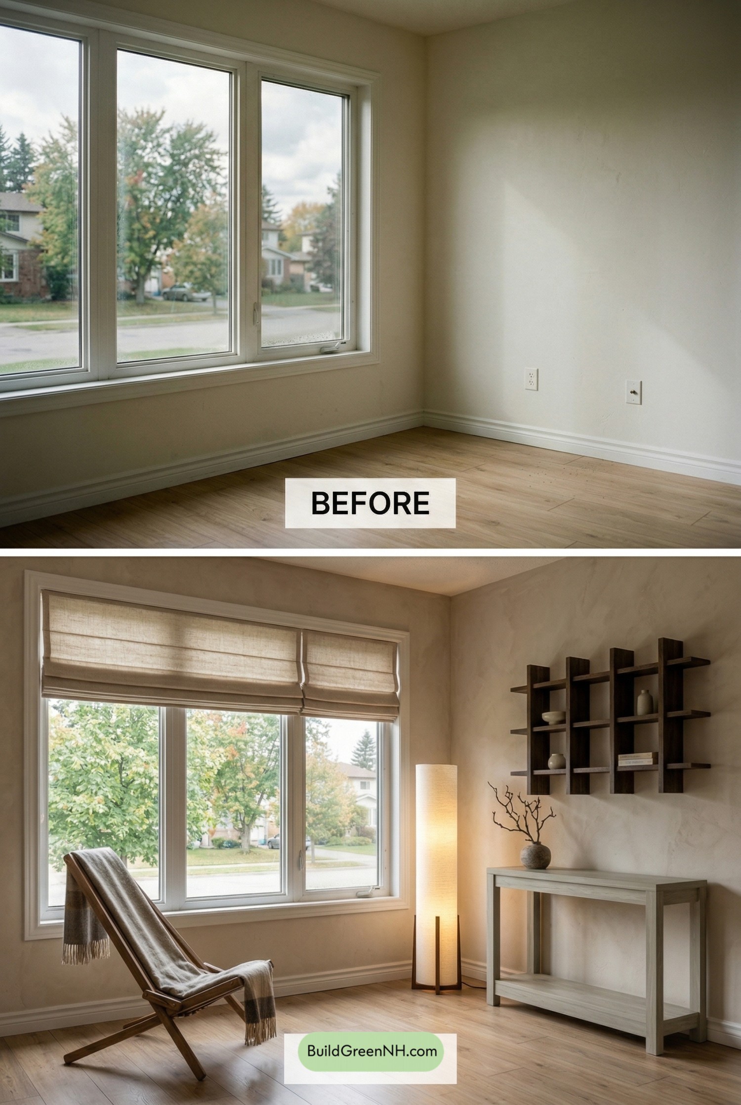 Japandi Window Nook for Quiet Reading