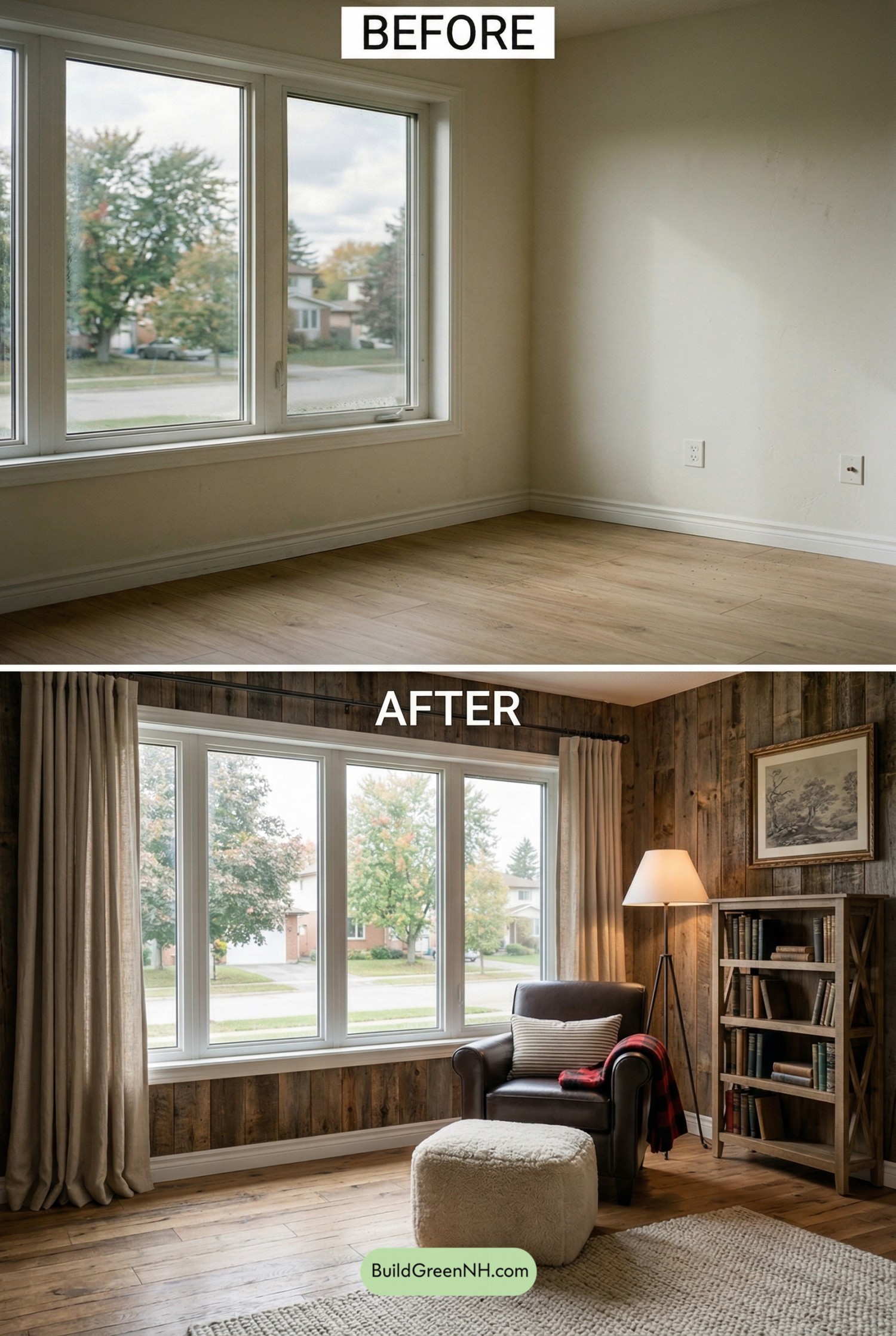 Alpine Cabin Bay Window Nook