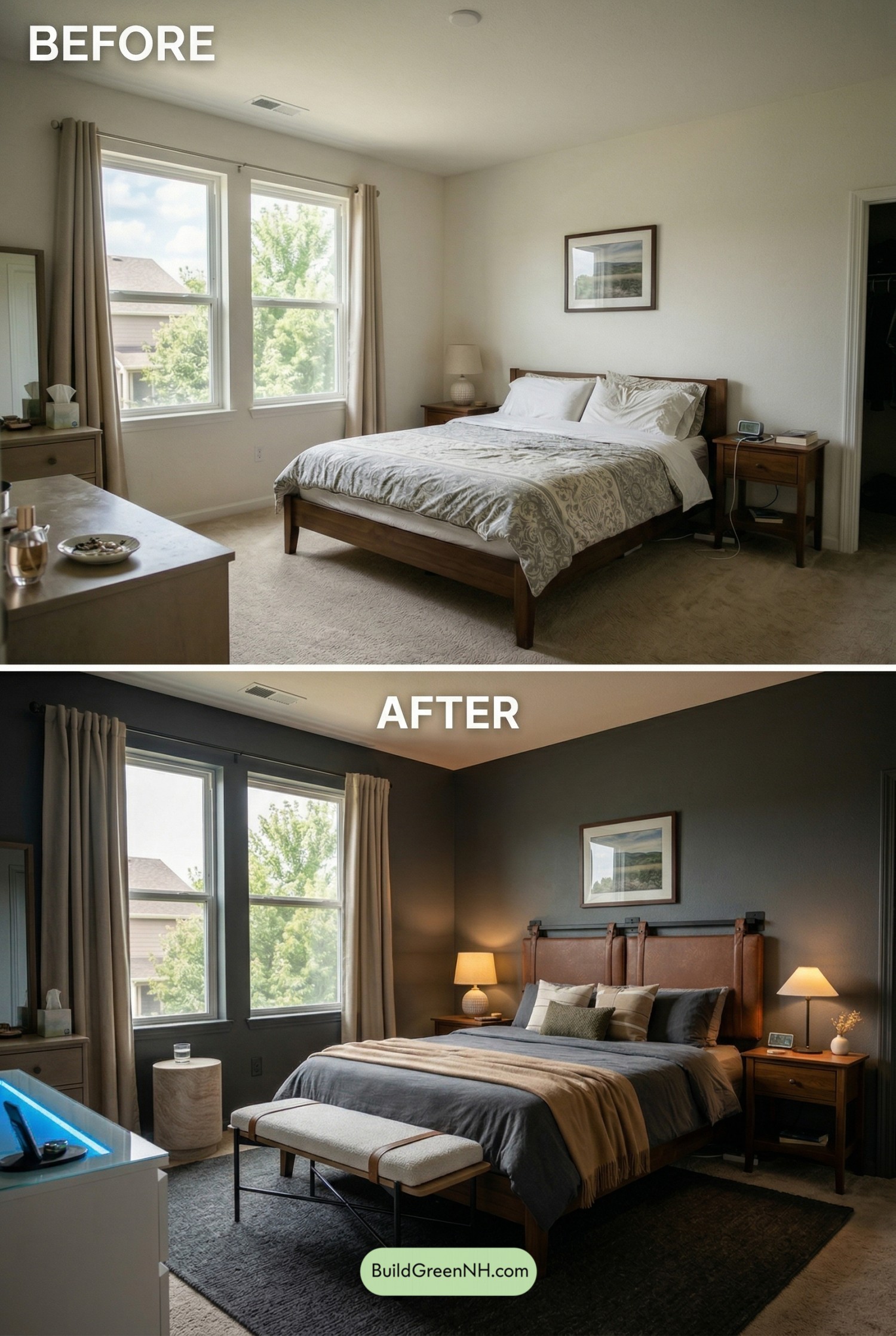 Moody Warm Master Bedroom Retreat