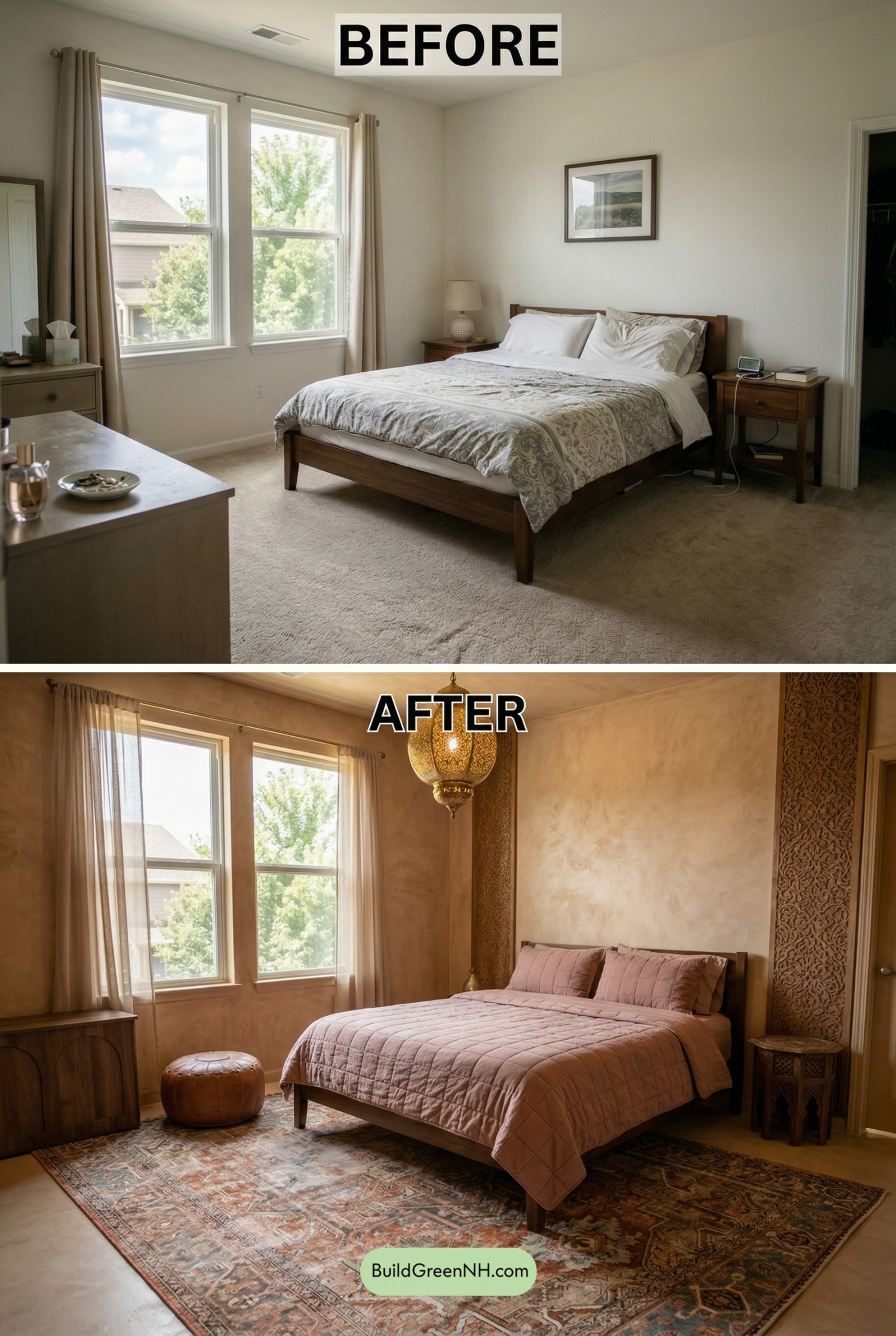 Moroccan Clay Master Bedroom Retreat