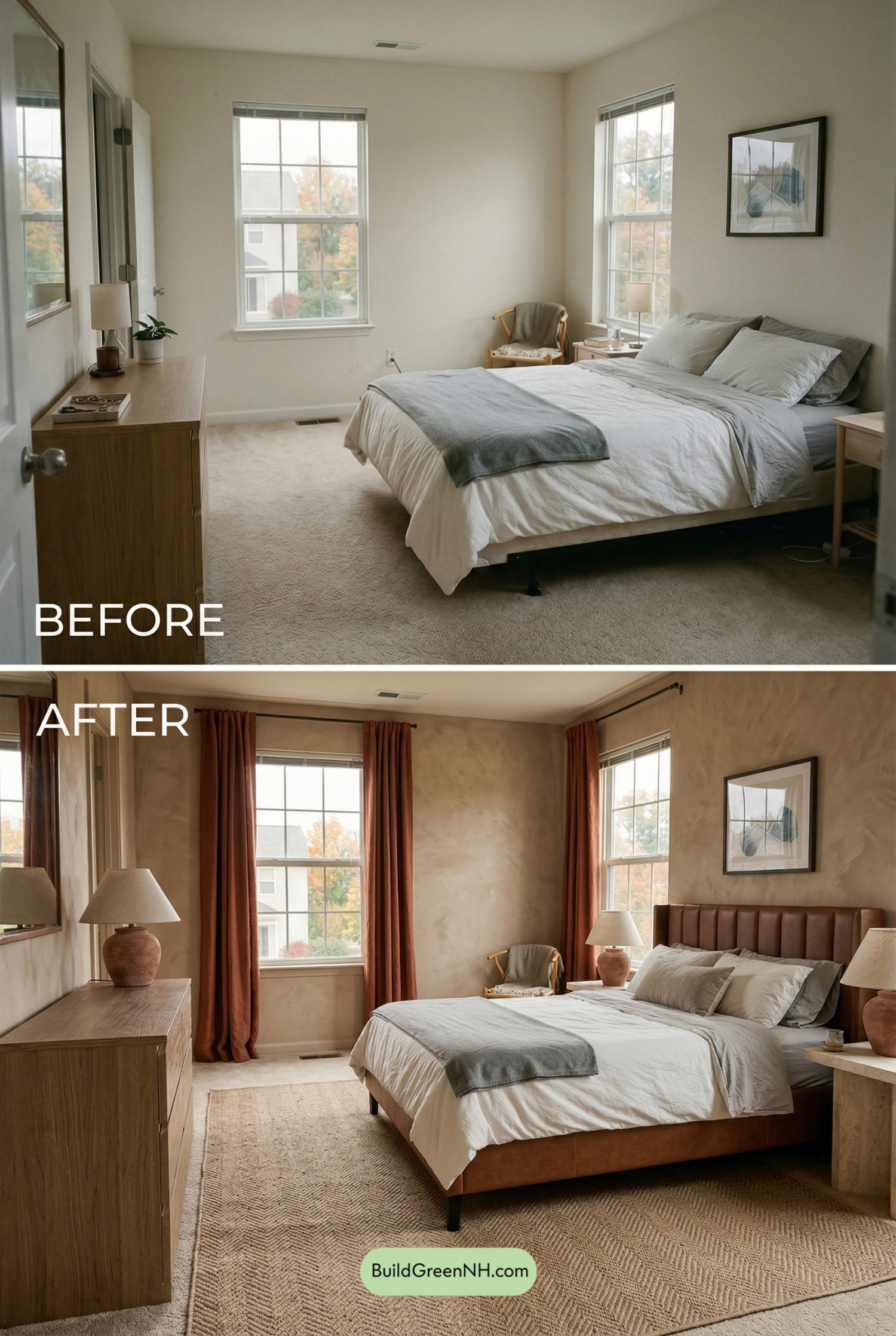 Desert-Modern Master Bedroom Refresh
