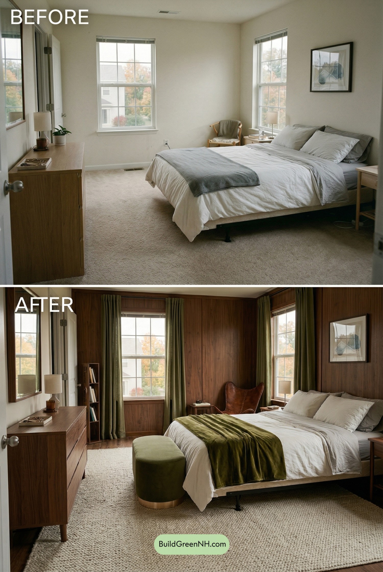 Walnut and Olive Master Retreat