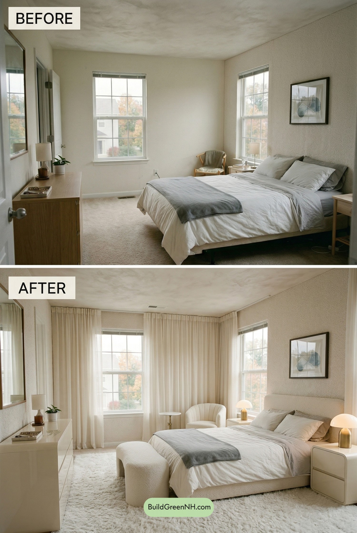 Cloudlike Boucle Master Bedroom