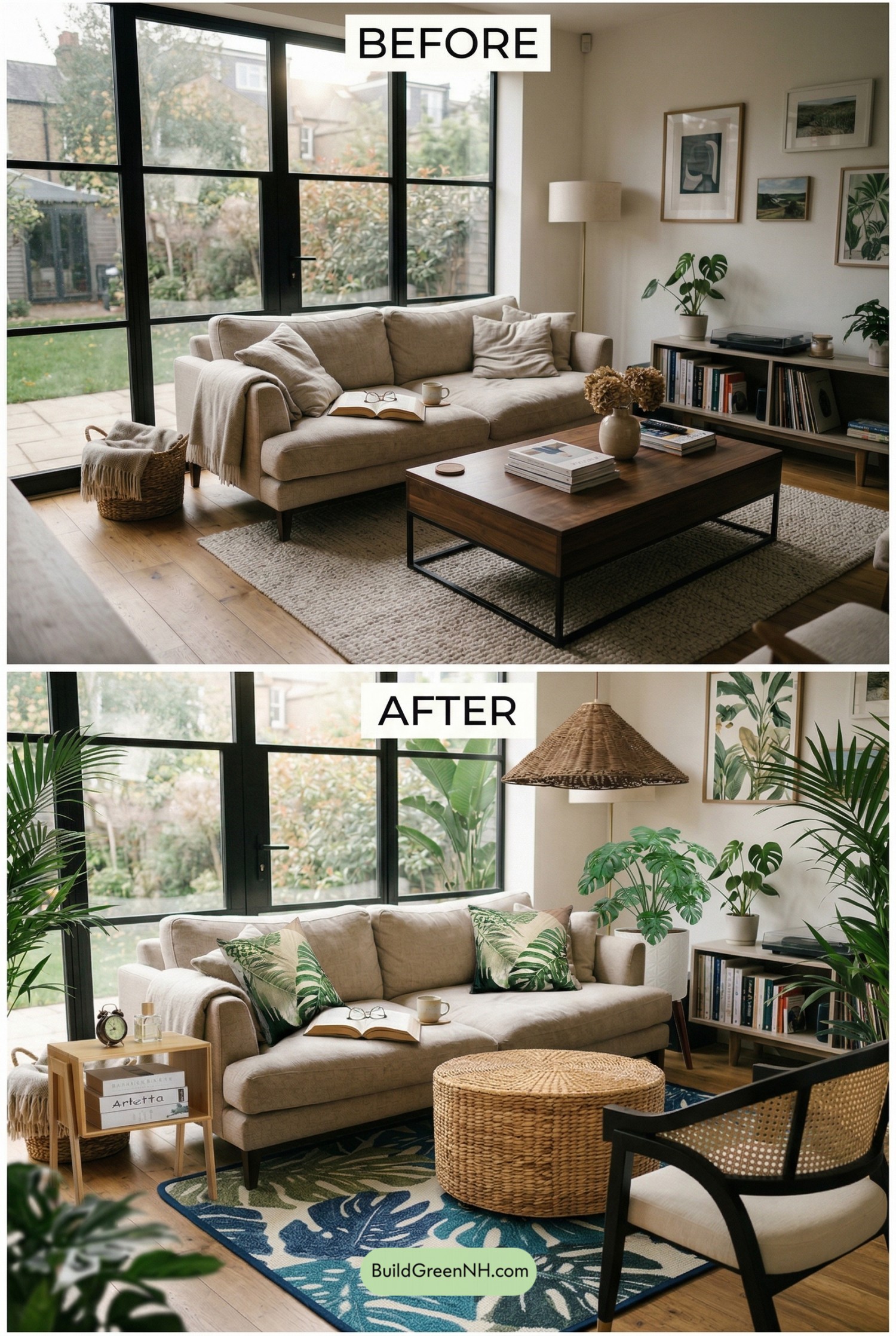 Tropical Conservatory Living Room Refresh