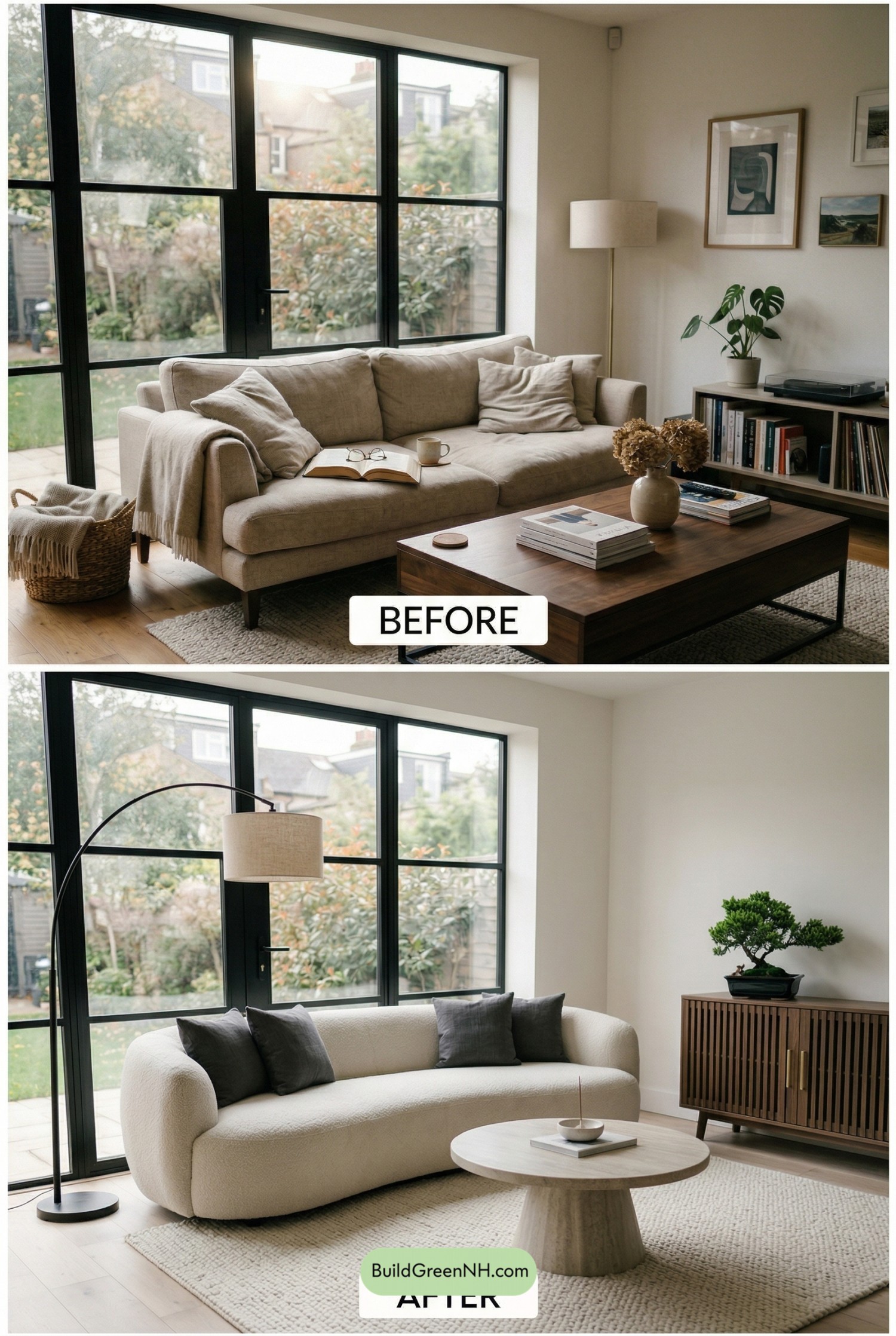 Monochrome Zen Living Room Refresh