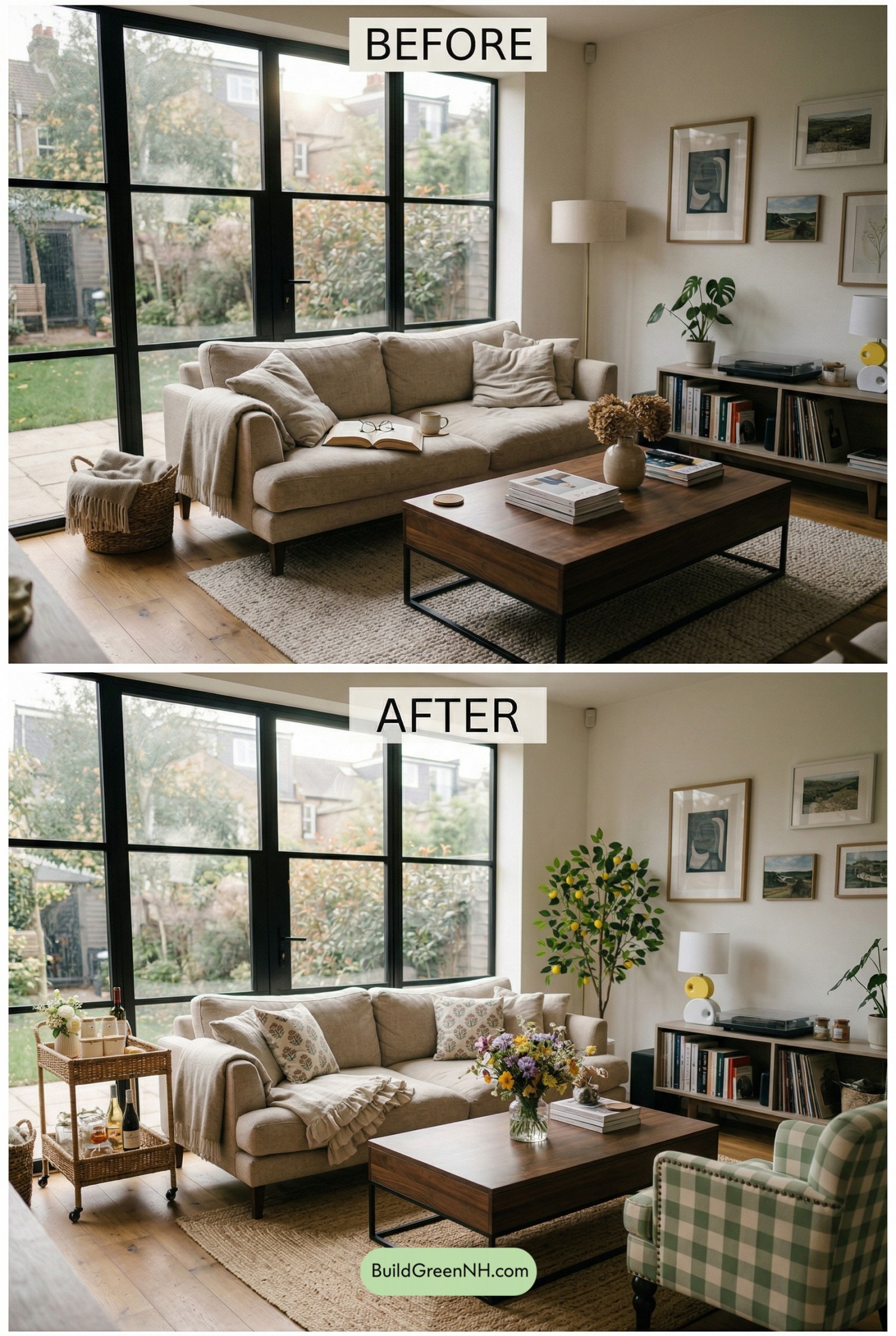 Garden-Party Living Room Refresh