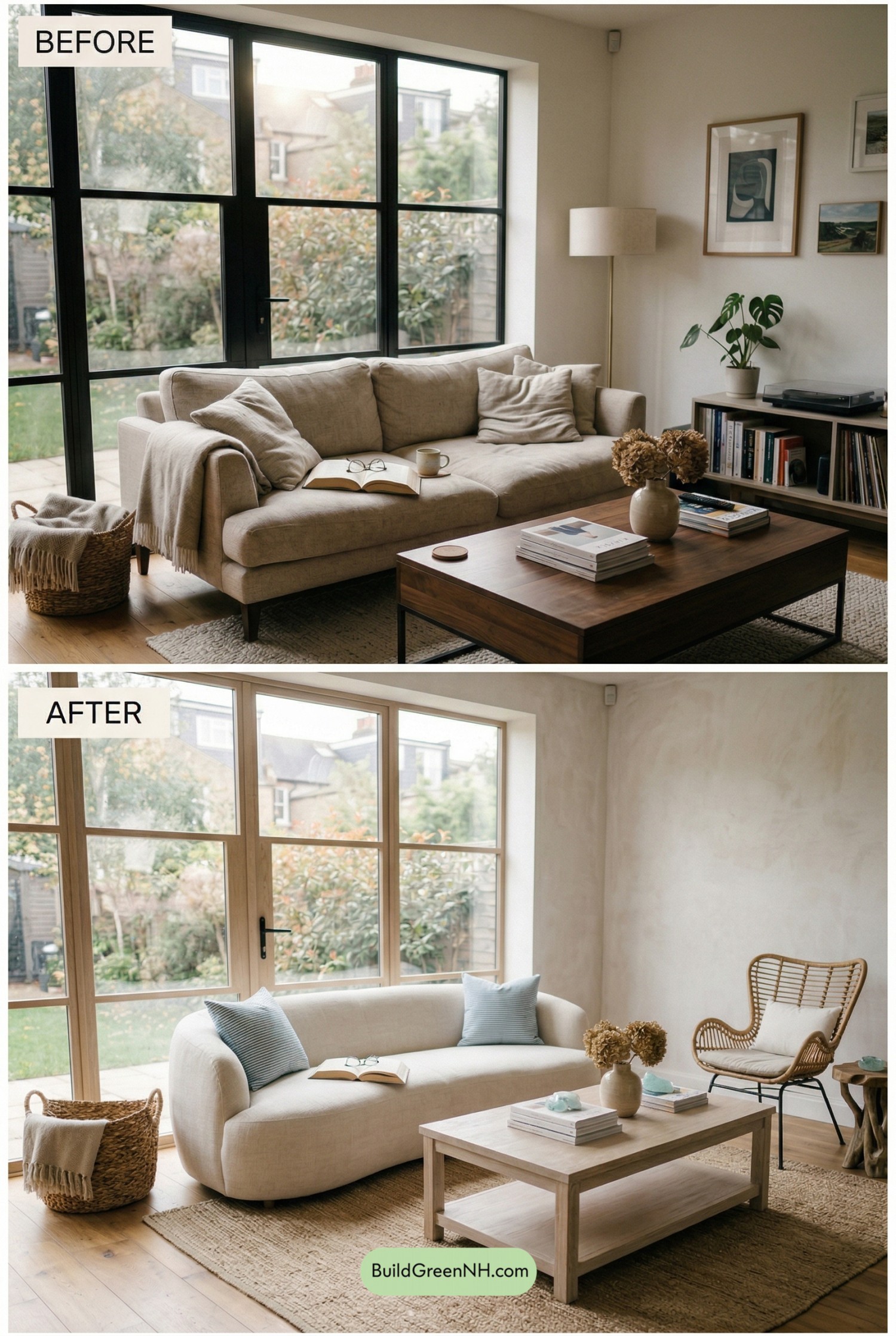 Breezy Coastal Linen Living Room