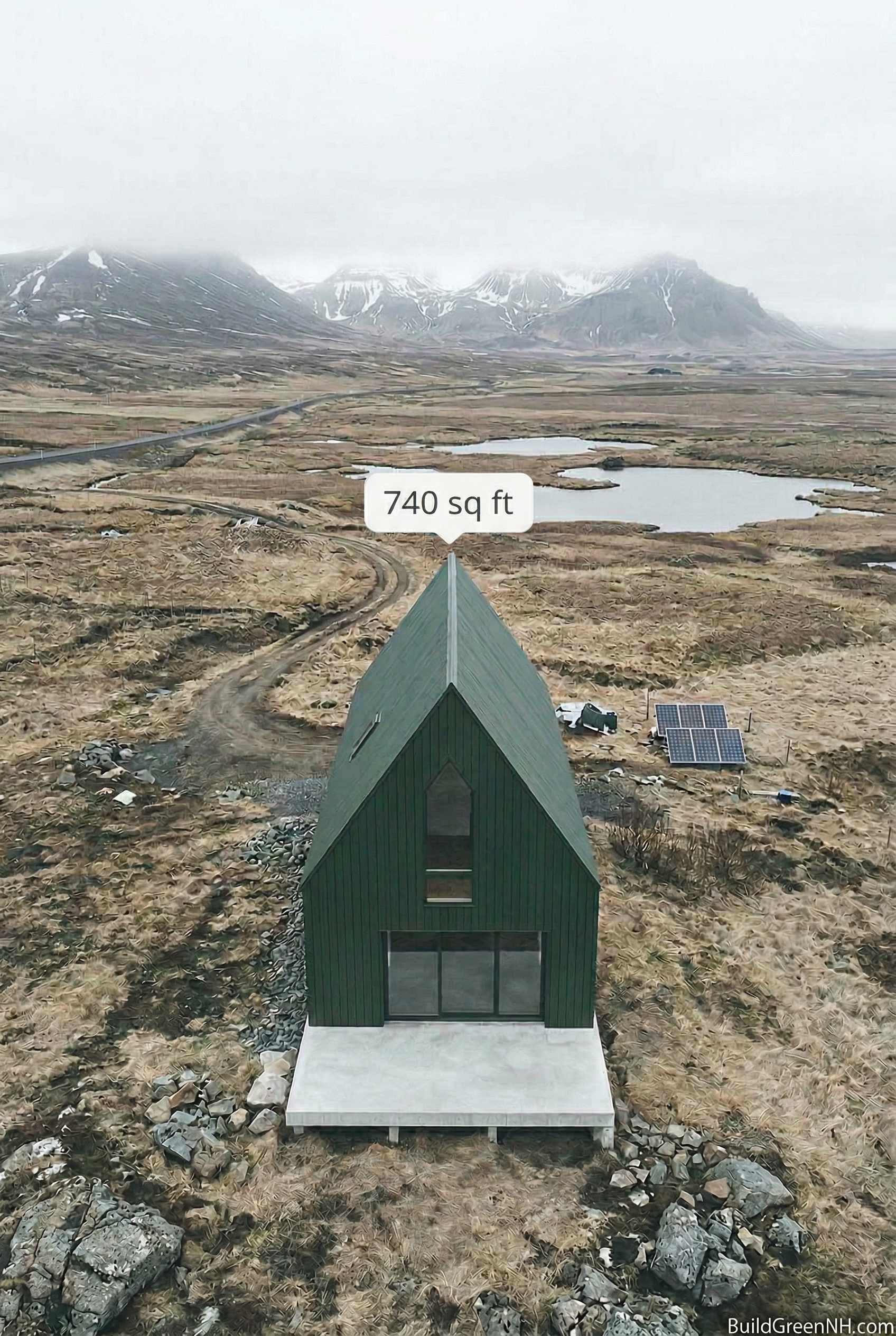 Emerald A-Frame Abode: Nature’s Prism Top View