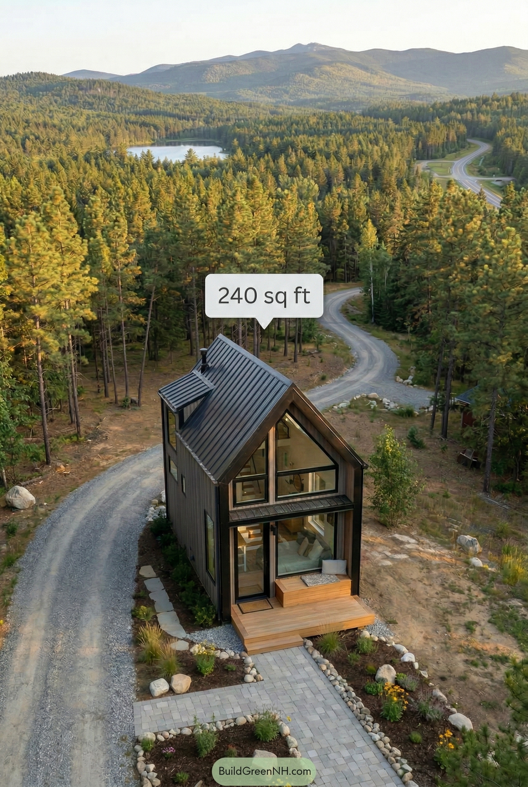 Tiny House Big Dreams: Modern Marvel in the Trees Top View