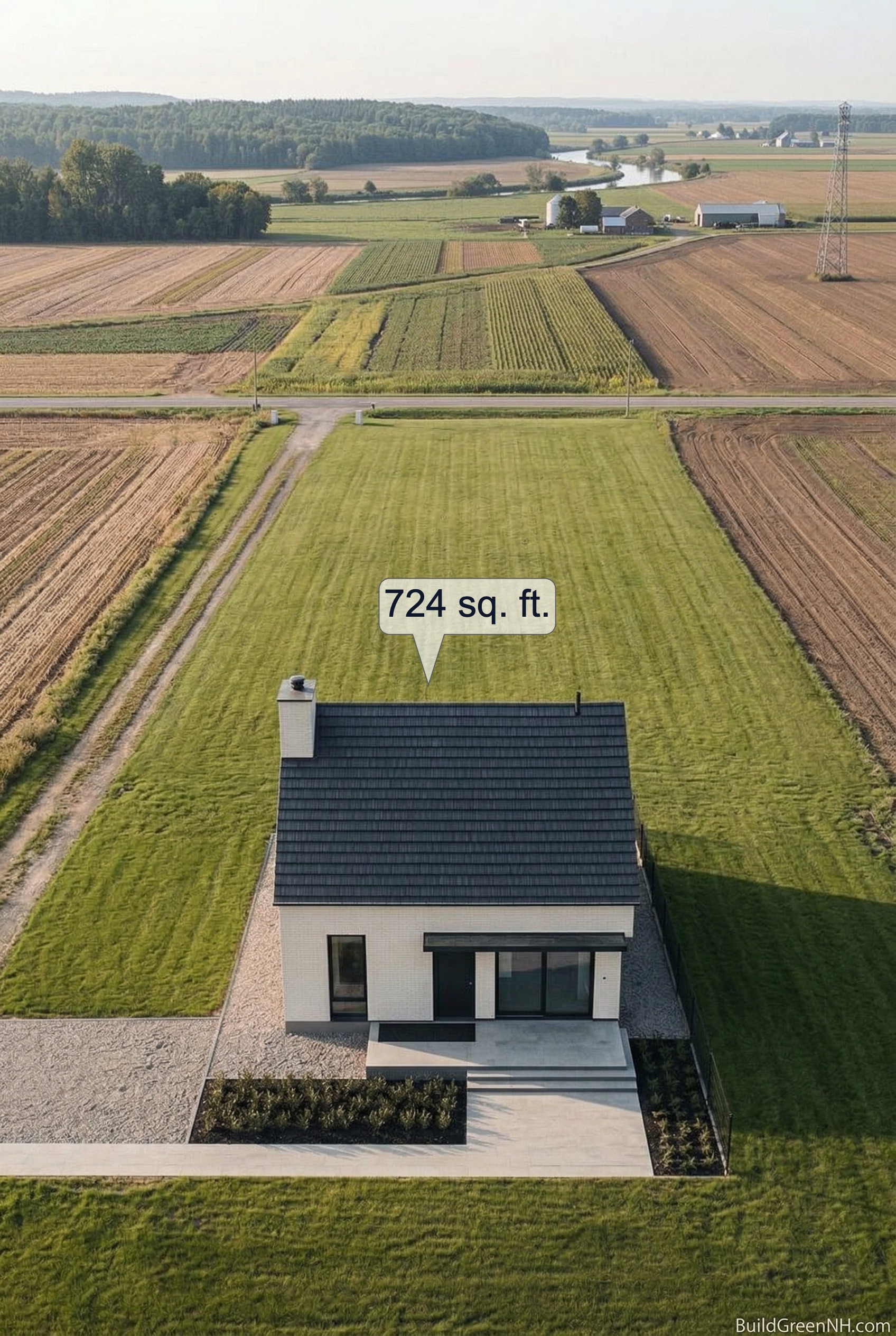 Minimalist Brick Haven Top View