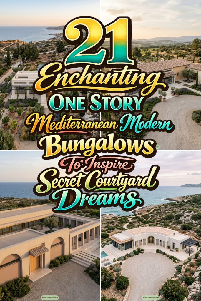 21 Enchanting One Story Mediterranean Modern Bungalows To Inspire Secret Courtyard Dreams
