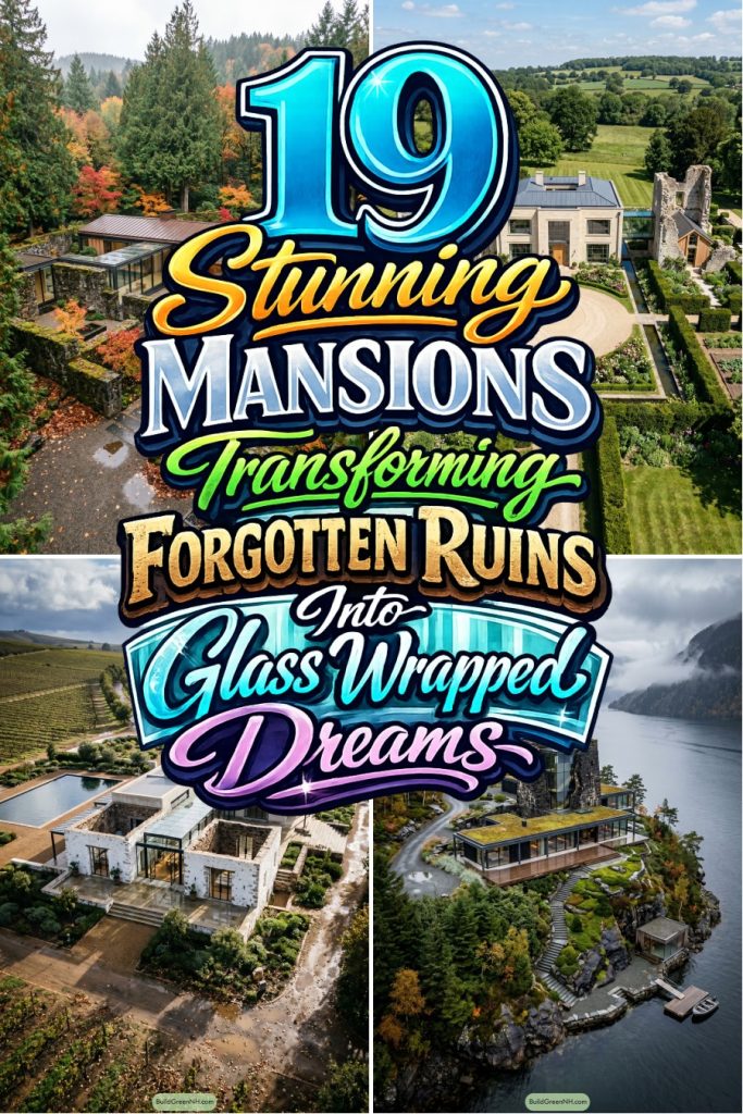 19 Stunning Mansions Transforming Forgotten Ruins Into Glass Wrapped Dreams
