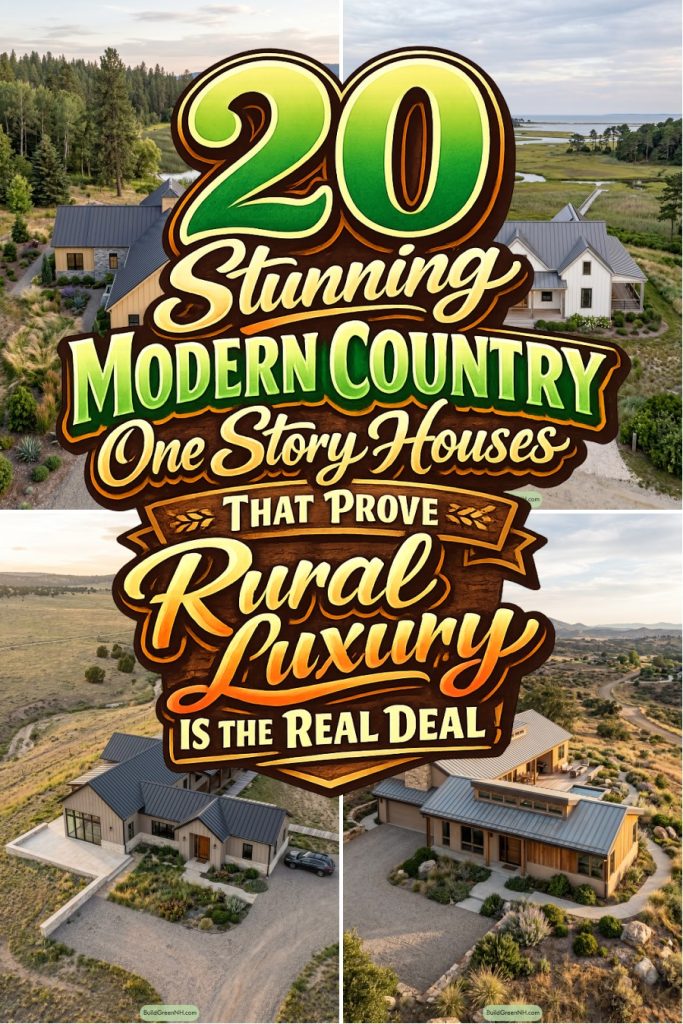 20 Stunning Modern Country One Story Houses That Prove Rural Luxury Is the Real Deal
