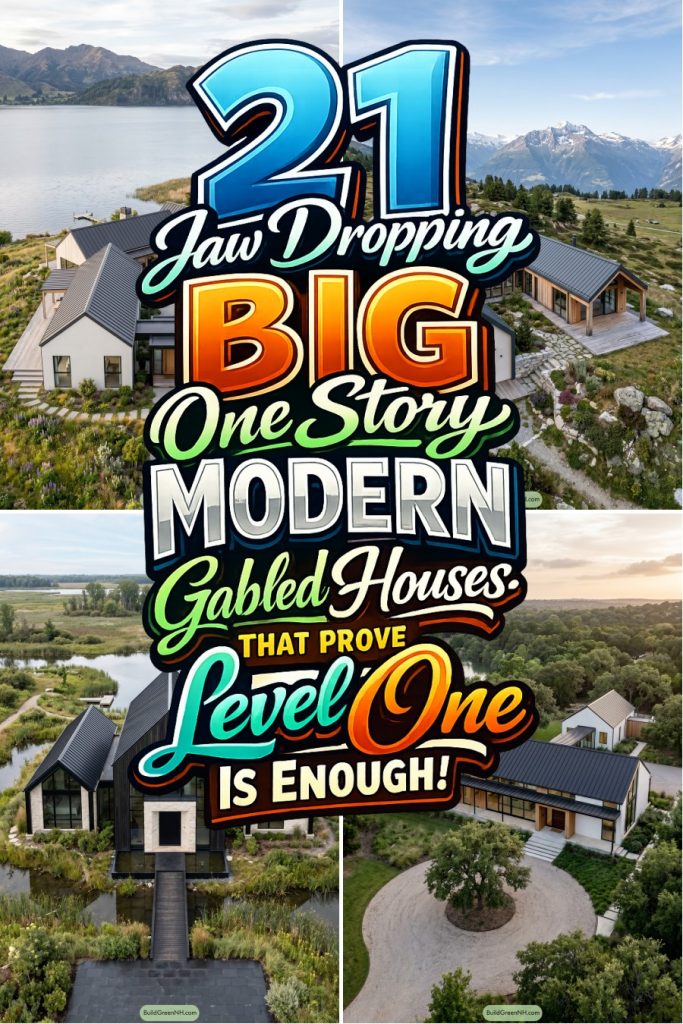 21 Jaw Dropping Big One Story Modern Gabled Houses That Prove Level One Is Enough