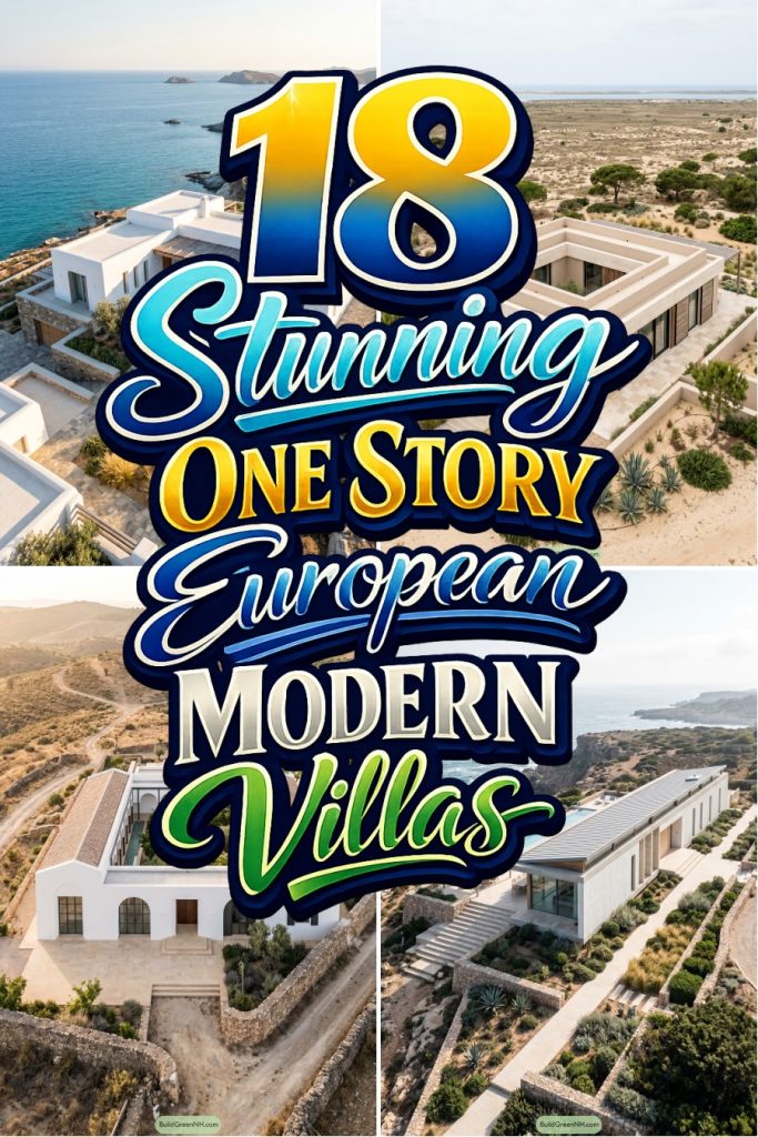 18 Stunning One Story European Modern Villas