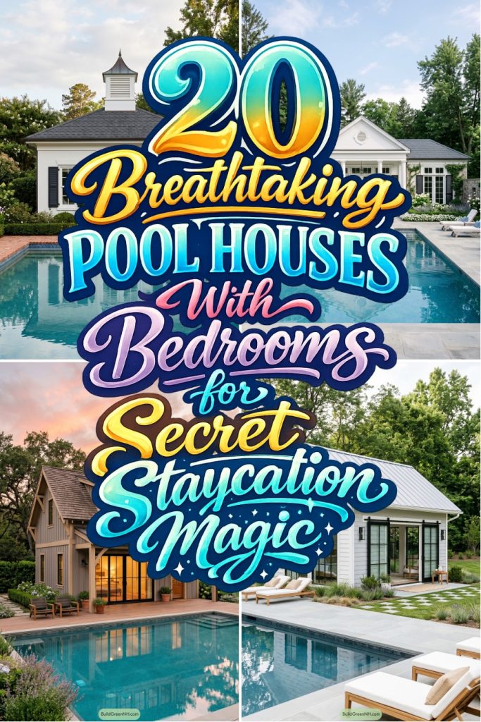 20 Breathtaking Pool Houses With Bedrooms for Secret Staycation Magic