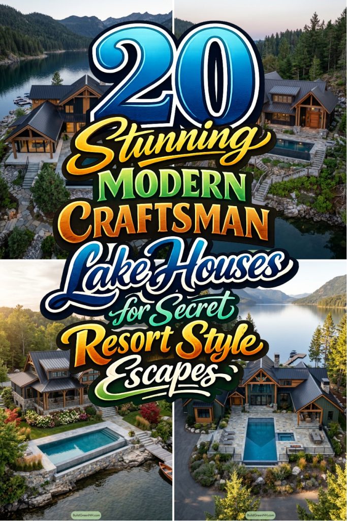 20 Stunning Modern Craftsman Lake Houses for Secret Resort Style Escapes