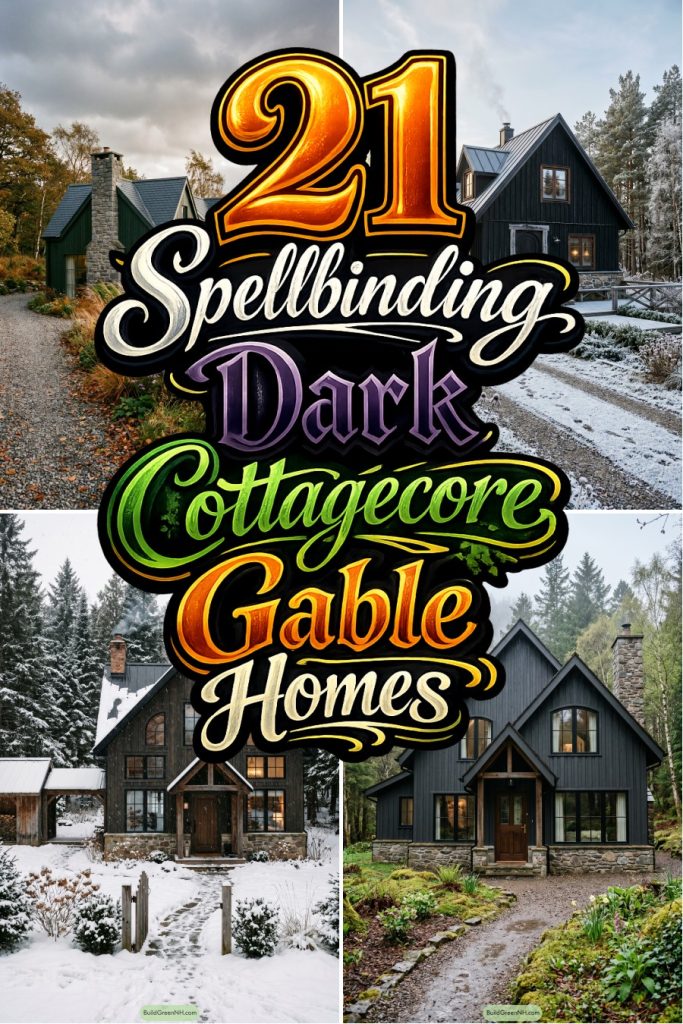 21 Spellbinding Dark Cottagecore Gable Homes