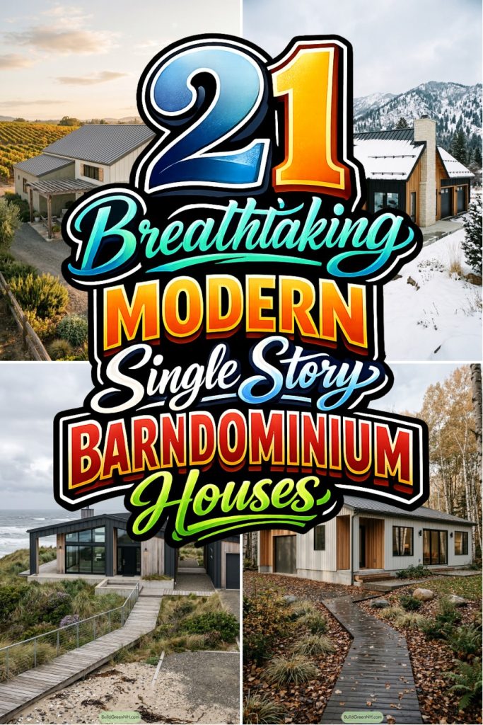 21 Breathtaking Modern Single Story Barndominium Houses