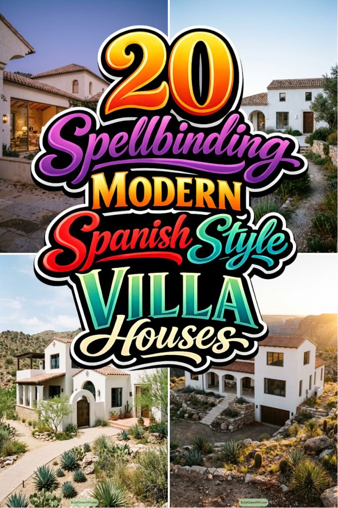 20 Spellbinding Modern Spanish Style Villa Houses