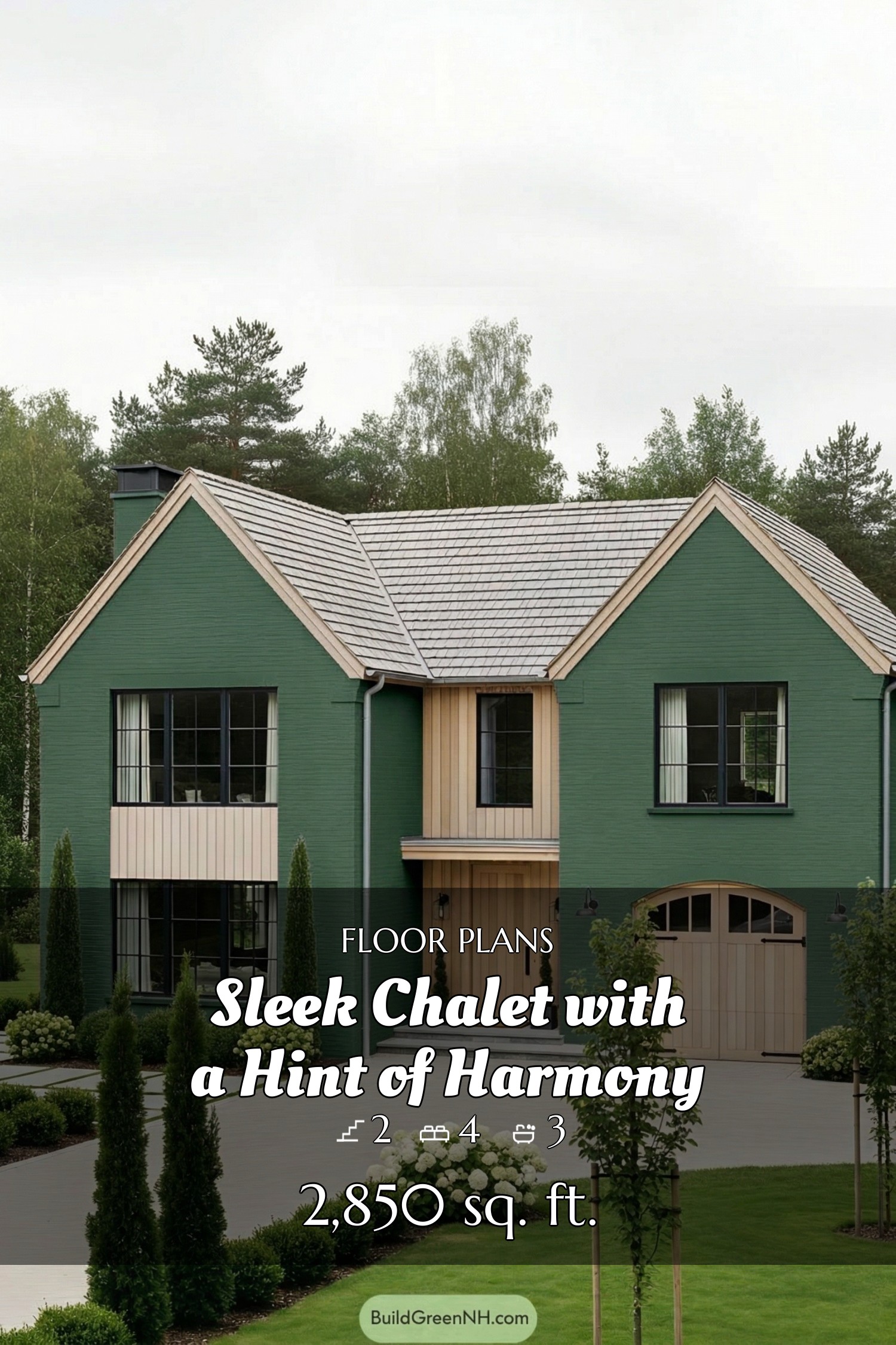 house siding forest green color