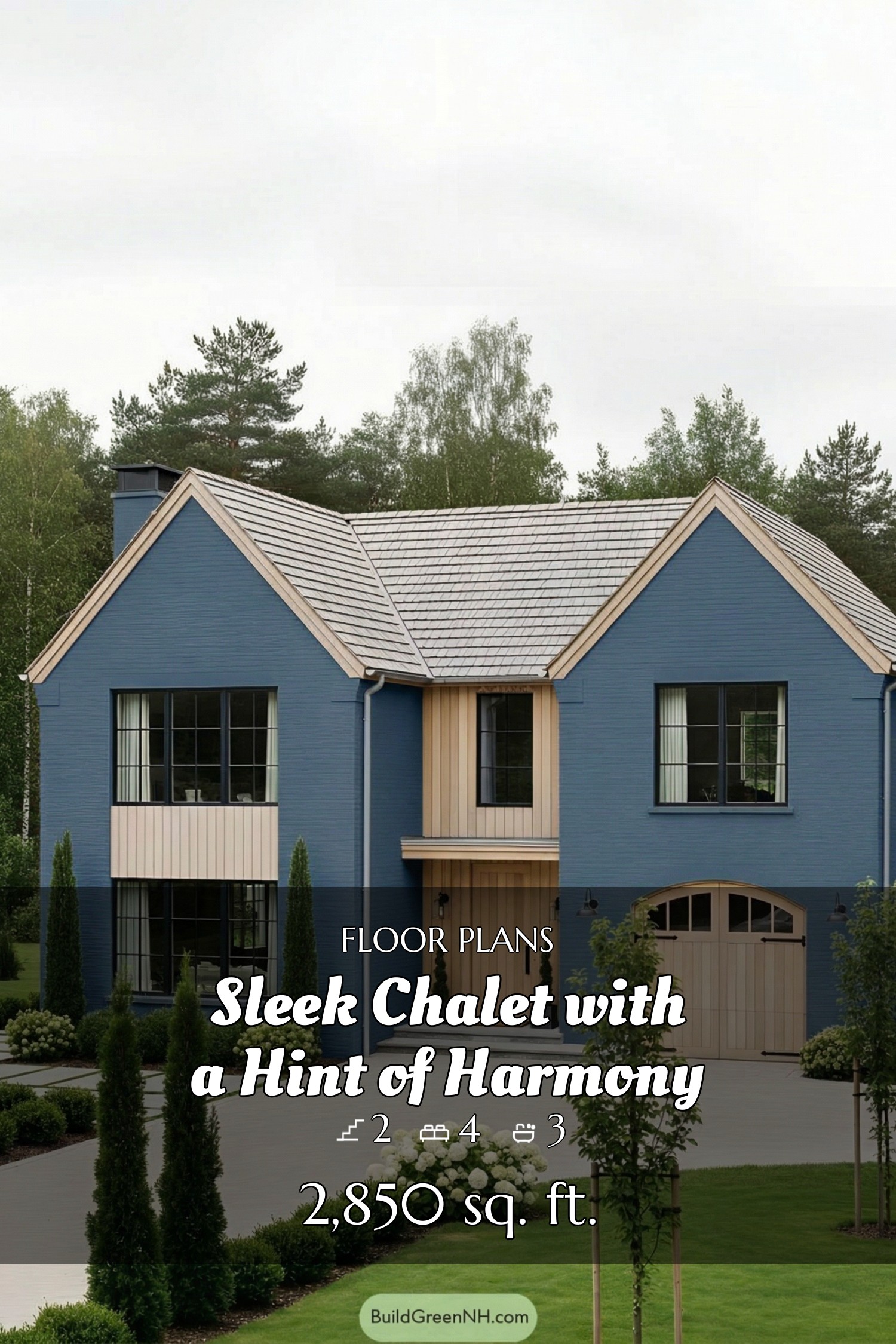 house siding deep blue color