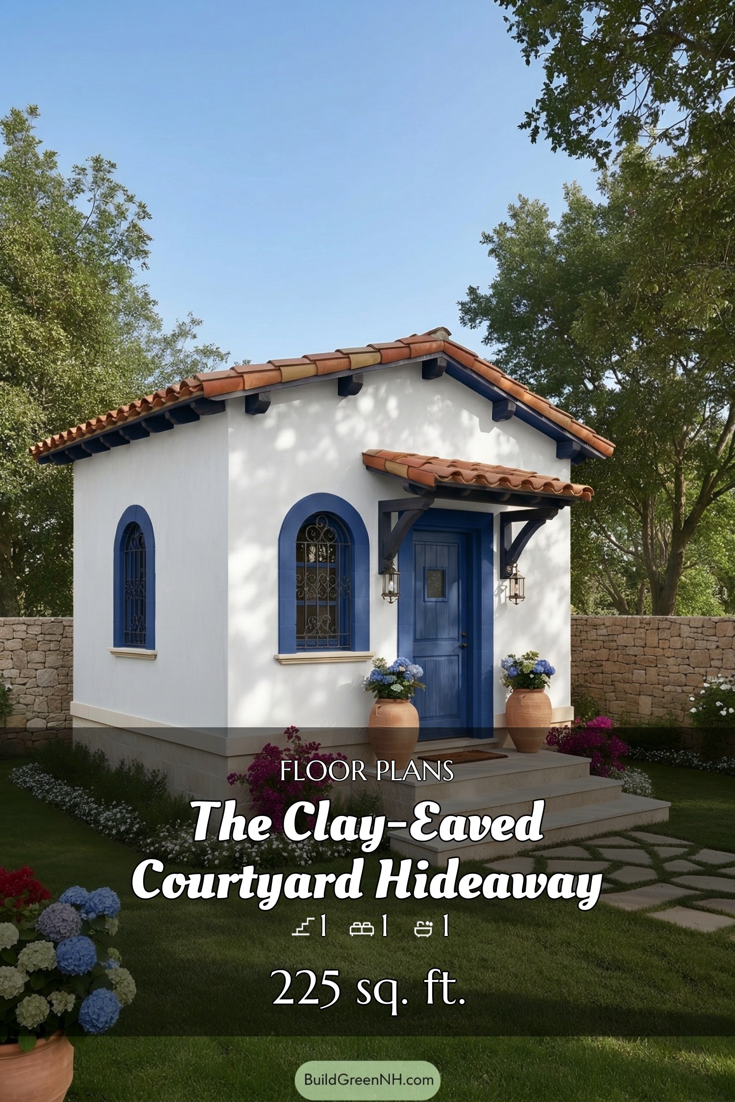 house siding white stucco with blue trim and doors