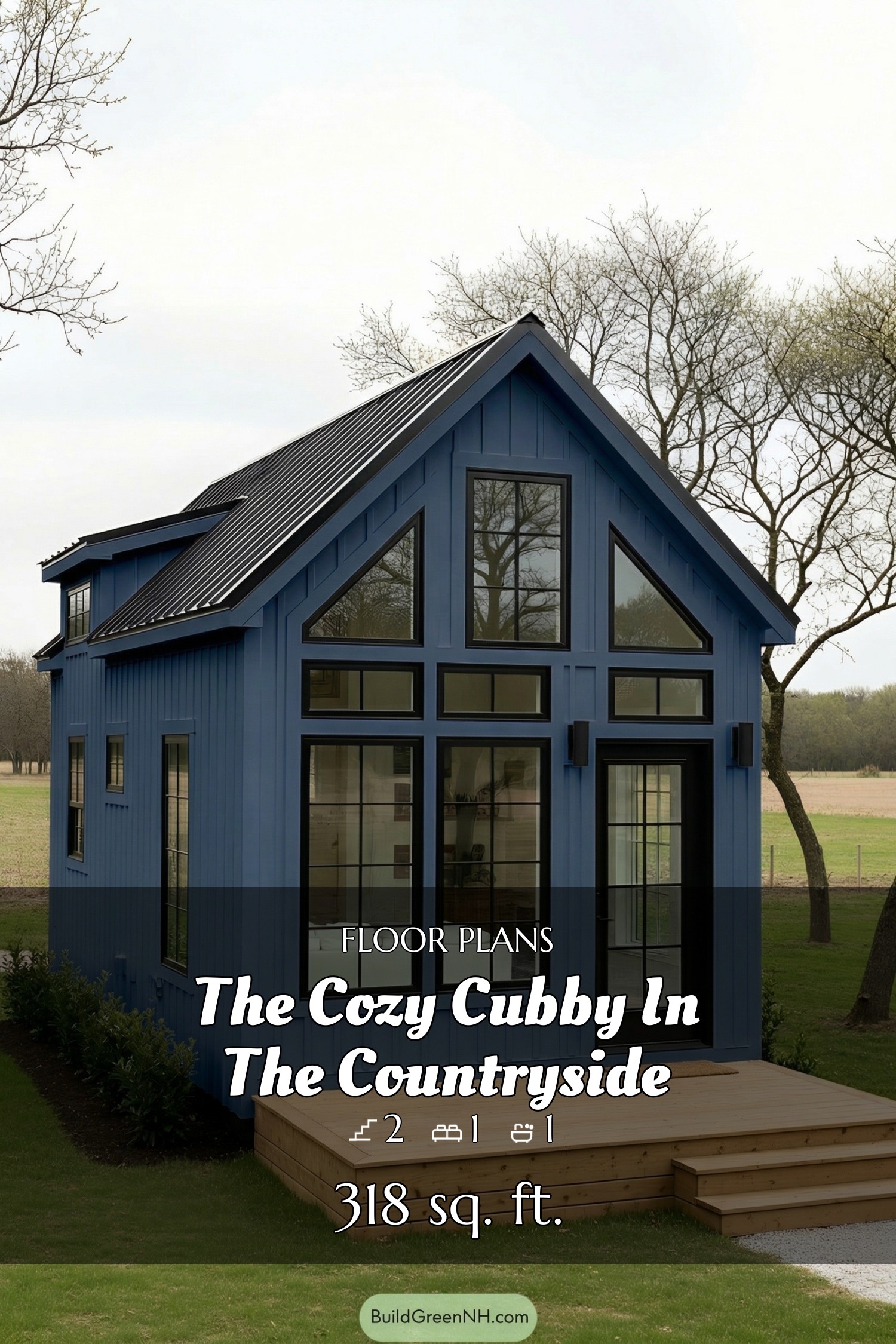 house siding deep blue color