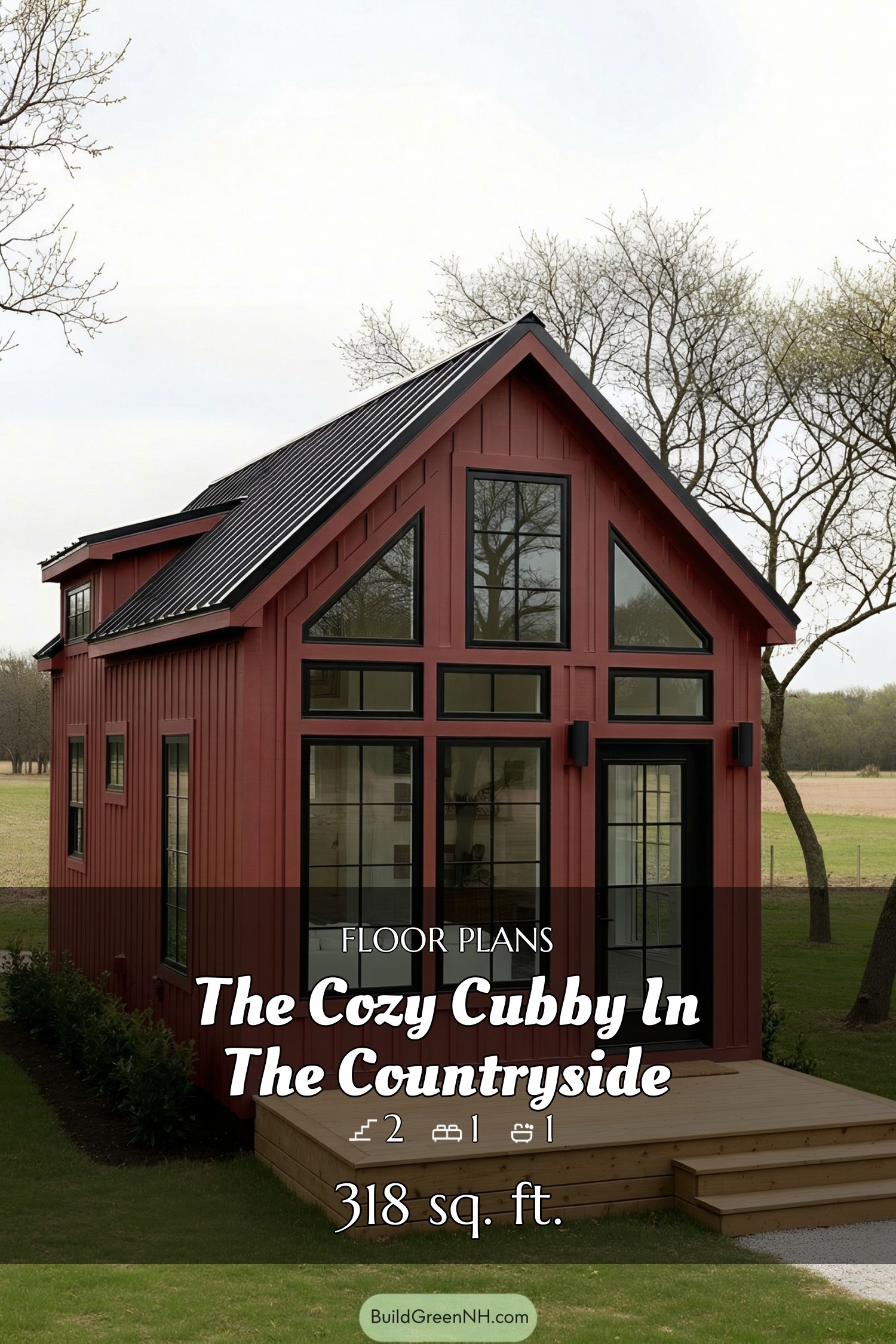 house siding deep red color